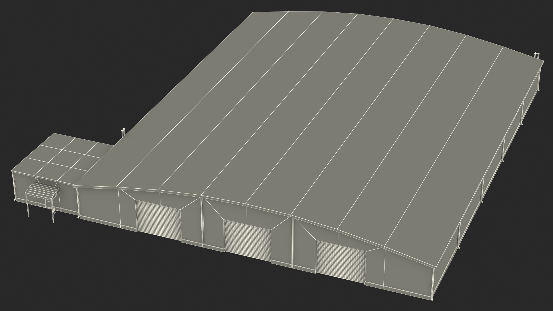 Industrial Hangar 3D