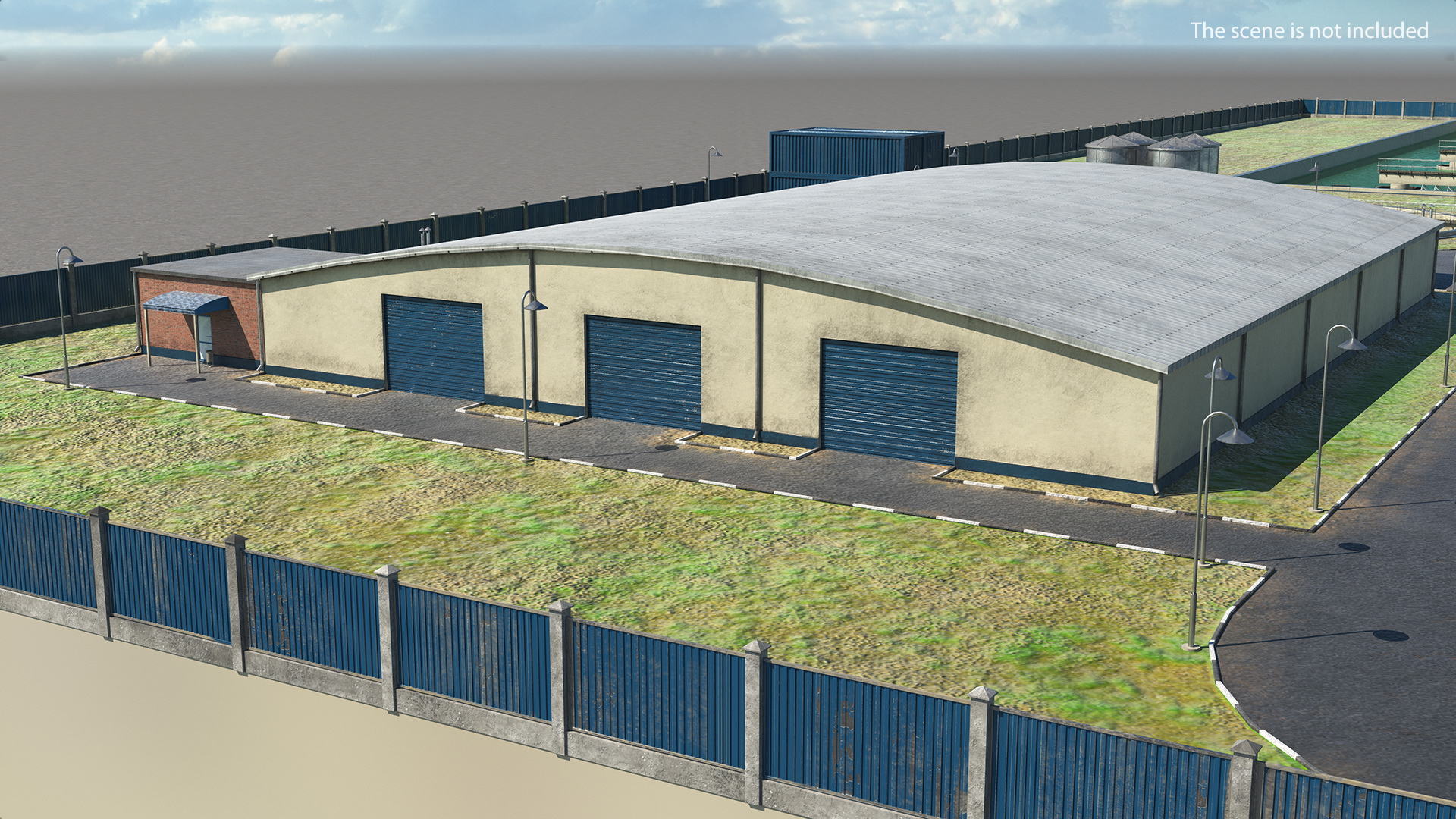 Industrial Hangar 3D