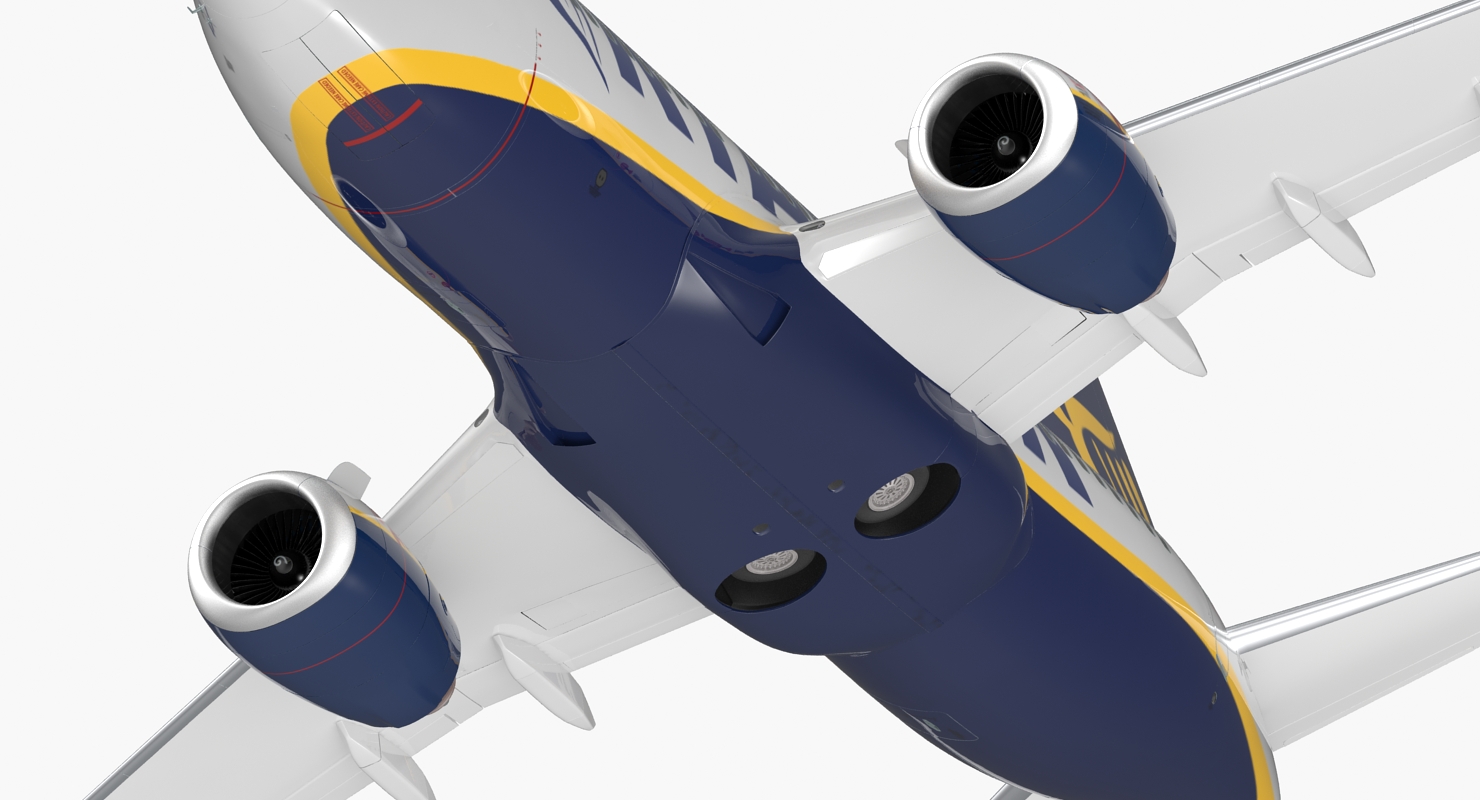 Boeing 737 700 Ryanair Rigged 3D model