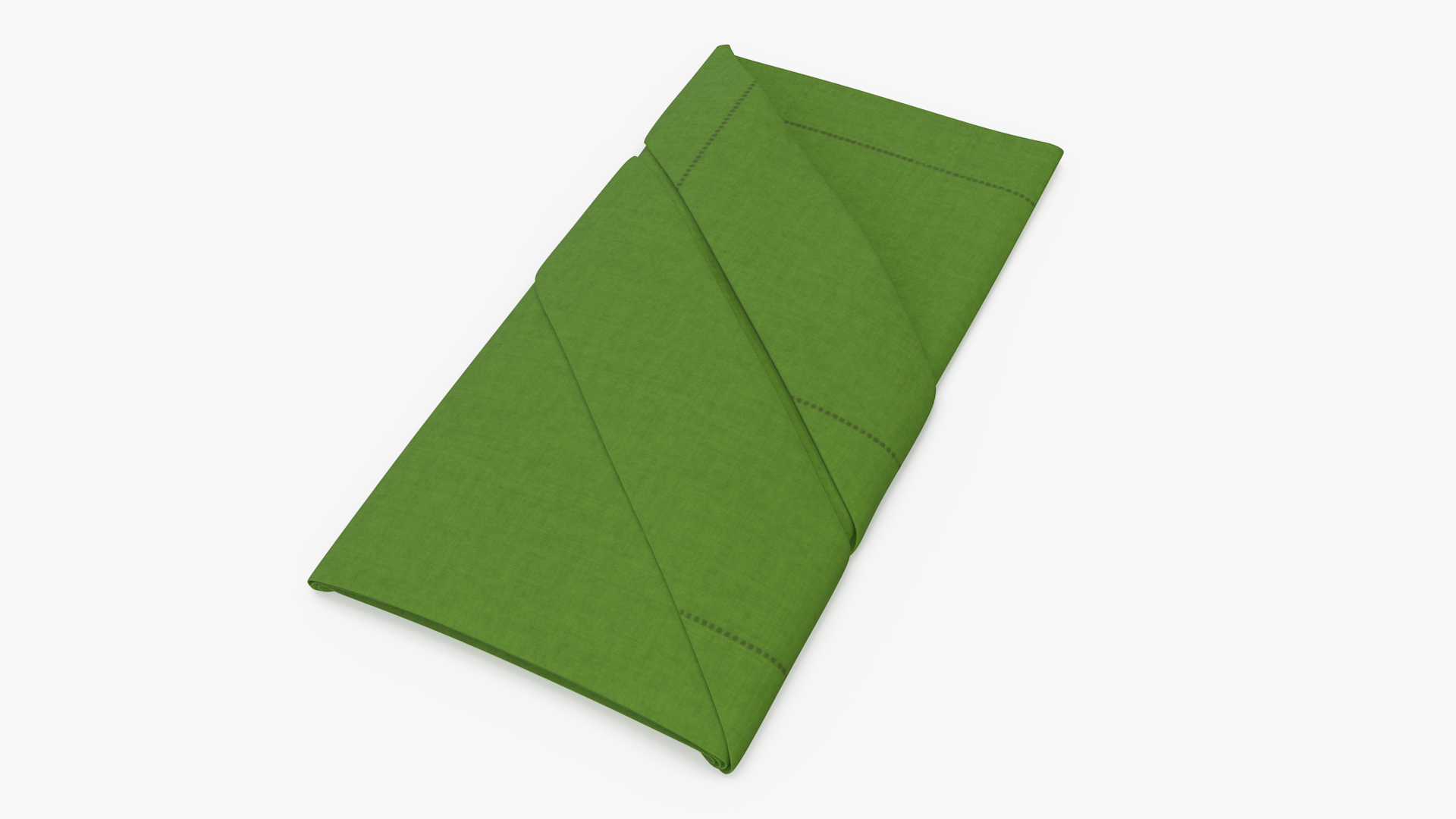 Buffet Napkin Fold Green 3D model