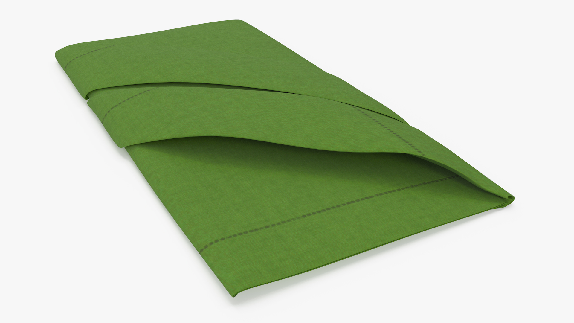 Buffet Napkin Fold Green 3D model