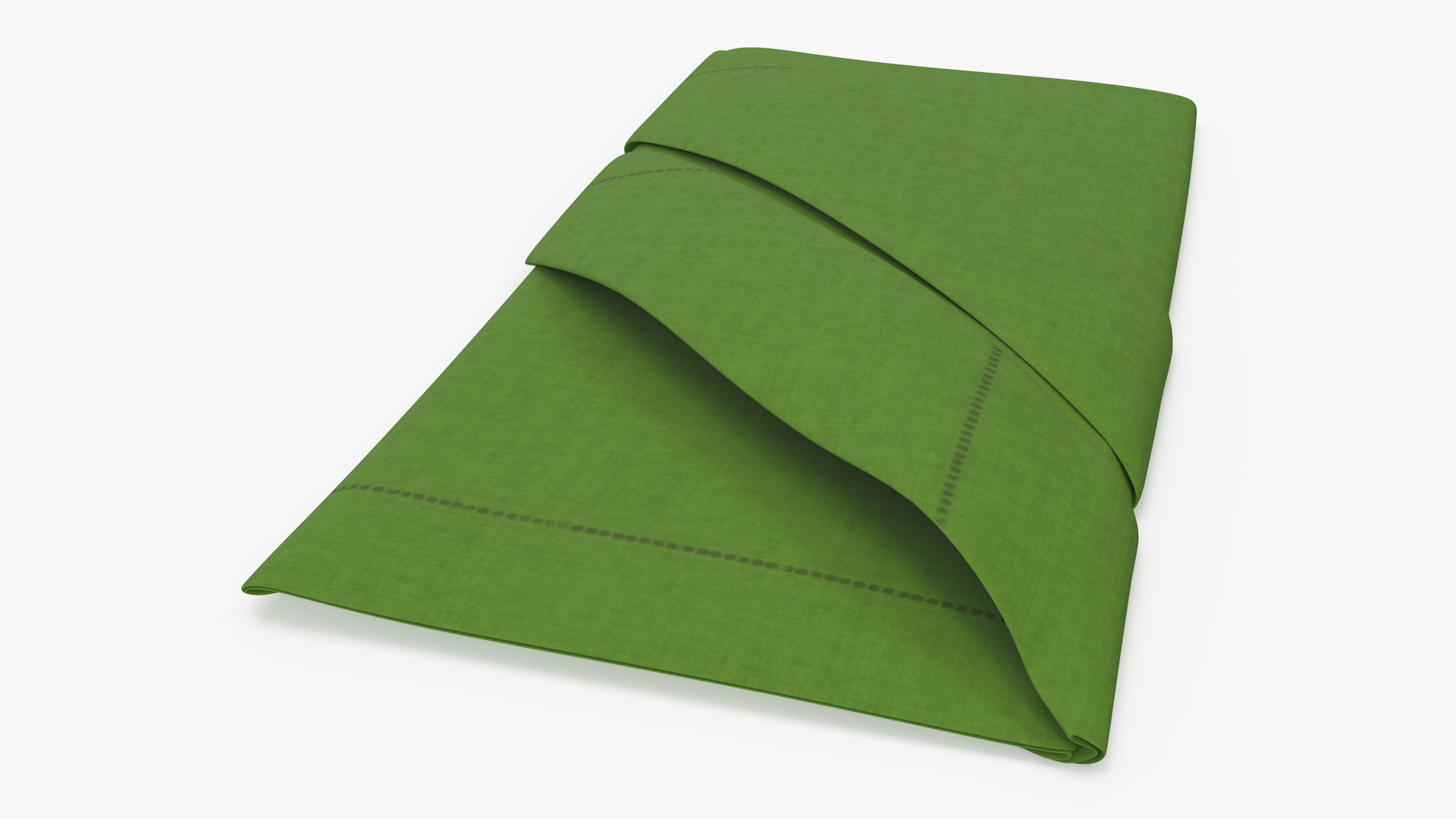 Buffet Napkin Fold Green 3D model