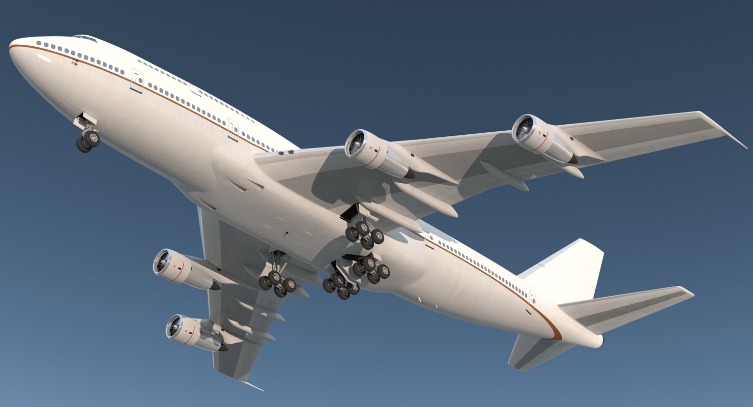 Boeing 747 300 Generic Rigged 3D model