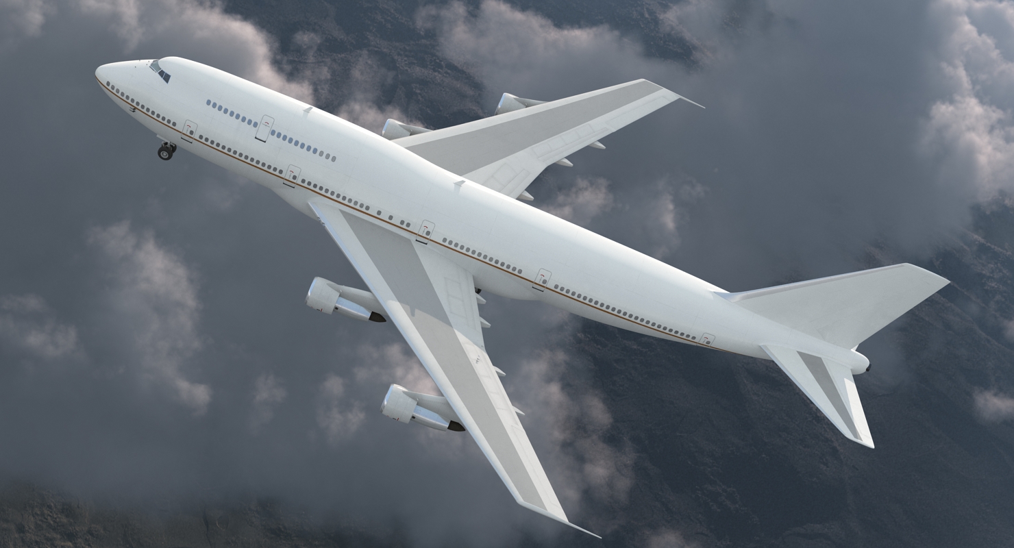 Boeing 747 300 Generic Rigged 3D model