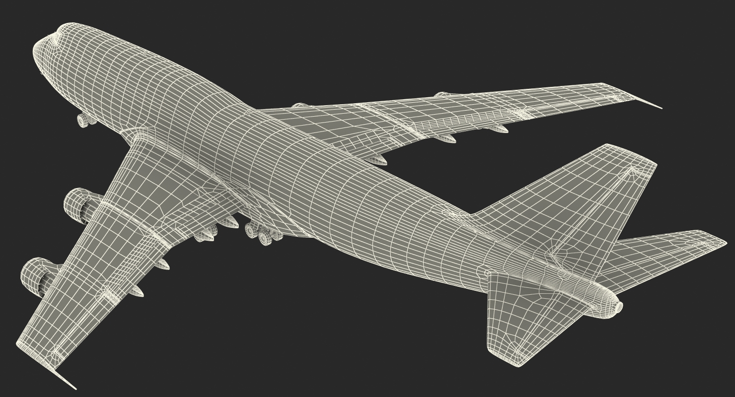 Boeing 747 300 Generic Rigged 3D model