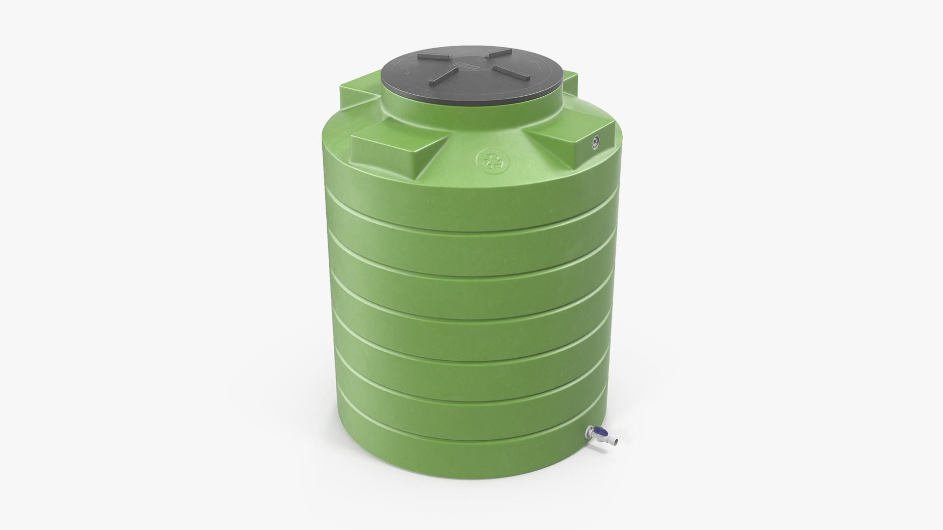 3D model Big Plastic Water Storage Tank