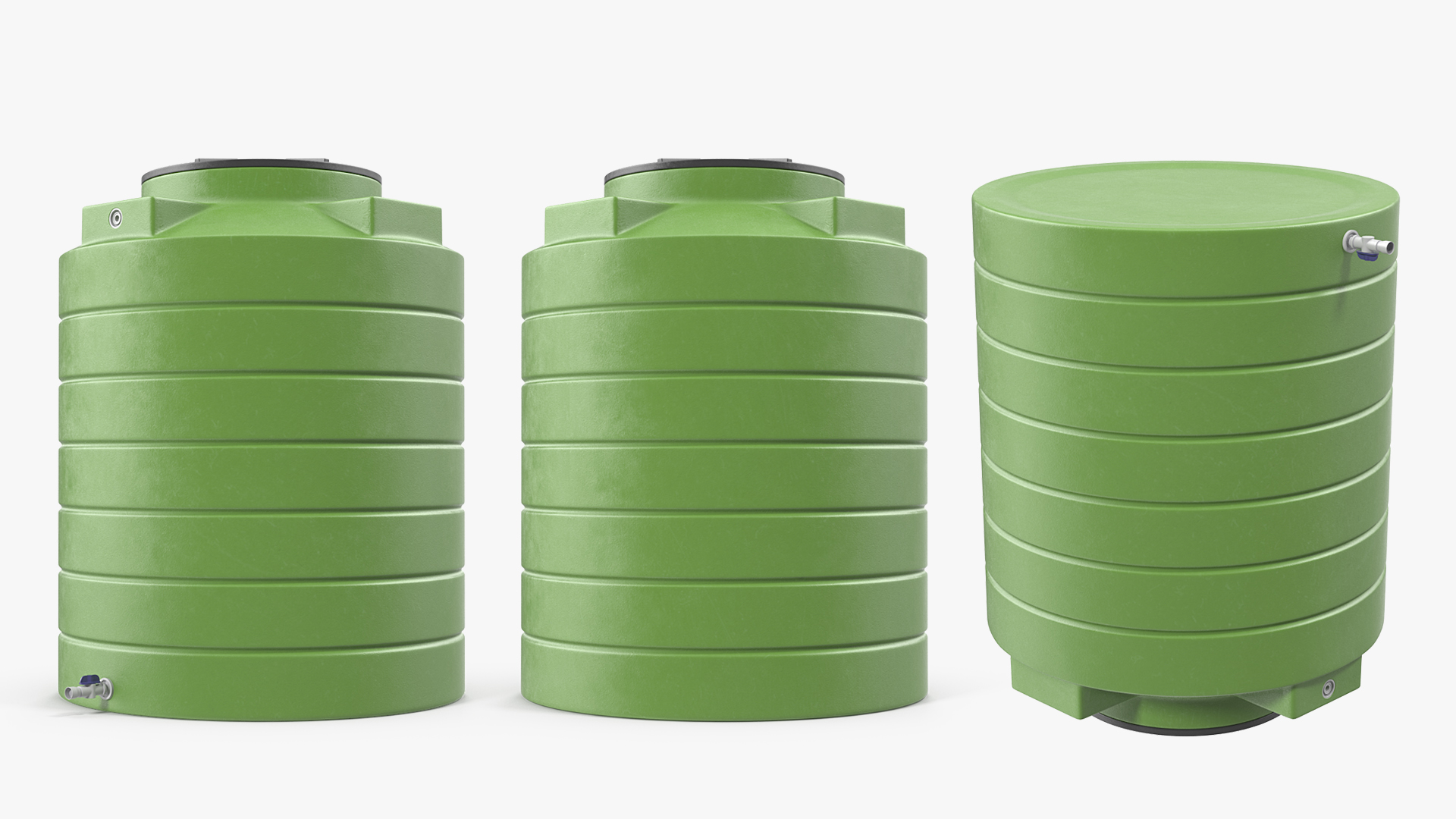 3D model Big Plastic Water Storage Tank