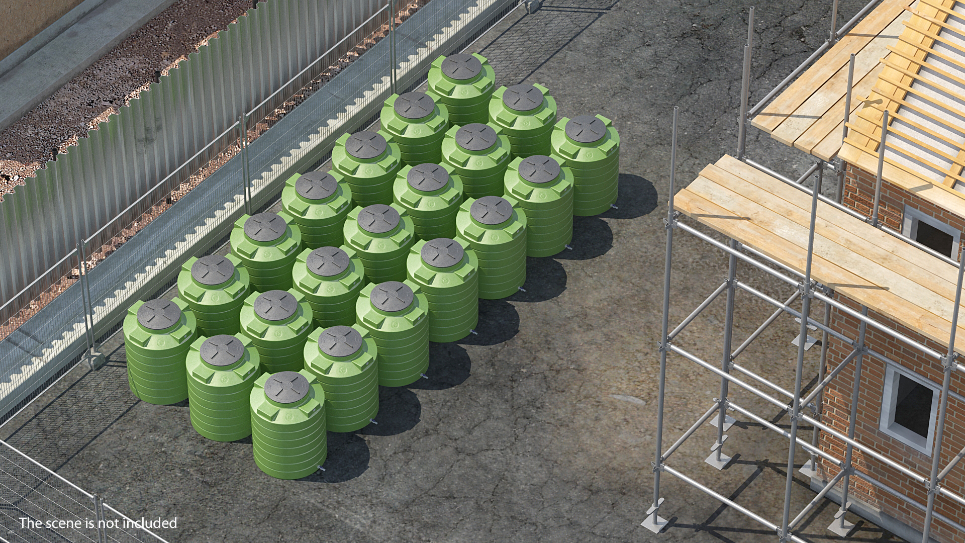 3D model Big Plastic Water Storage Tank