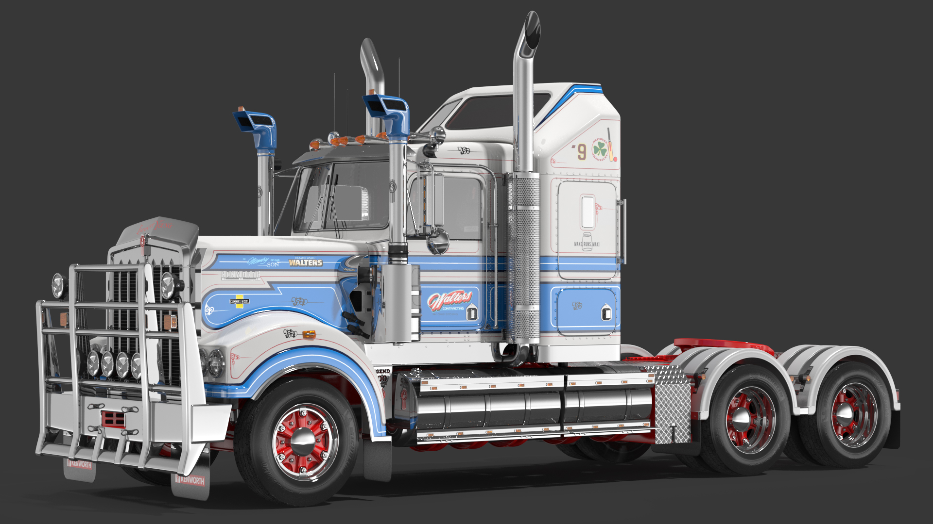 3D Kenworth T900 Legend Truck