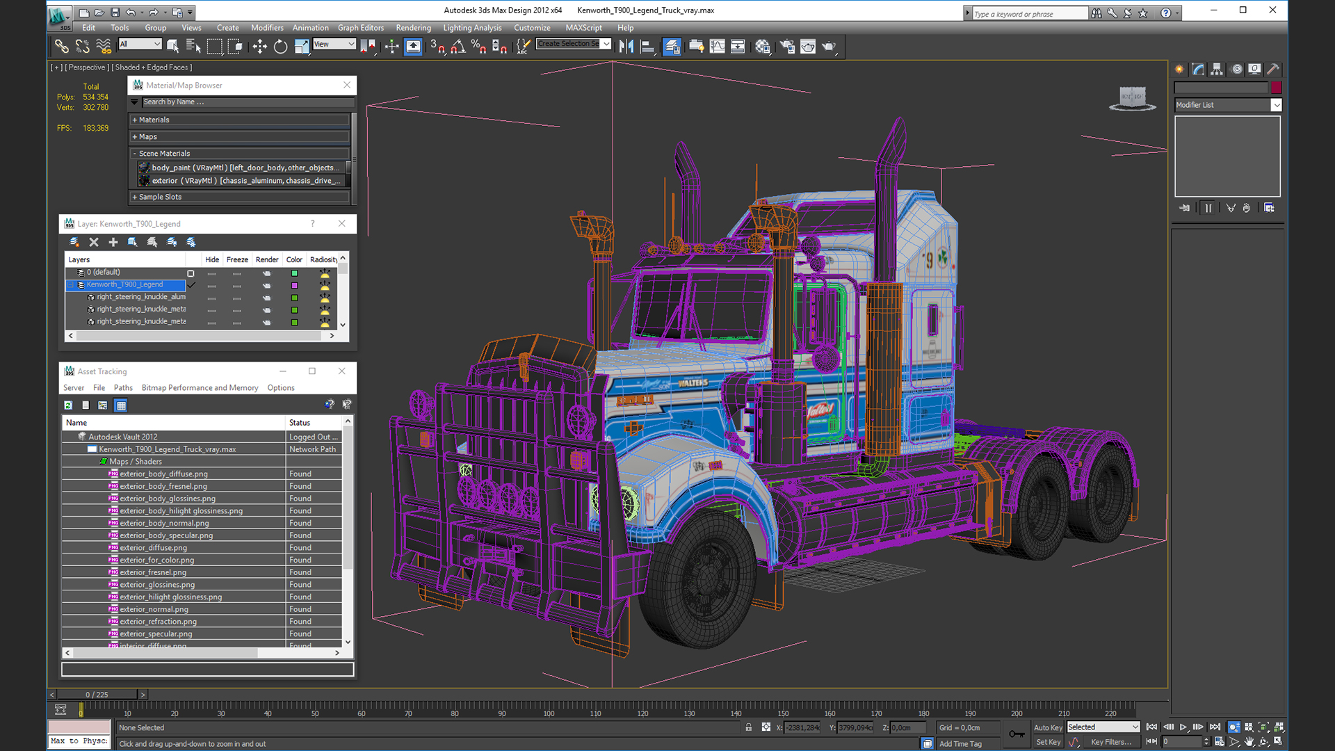 3D Kenworth T900 Legend Truck