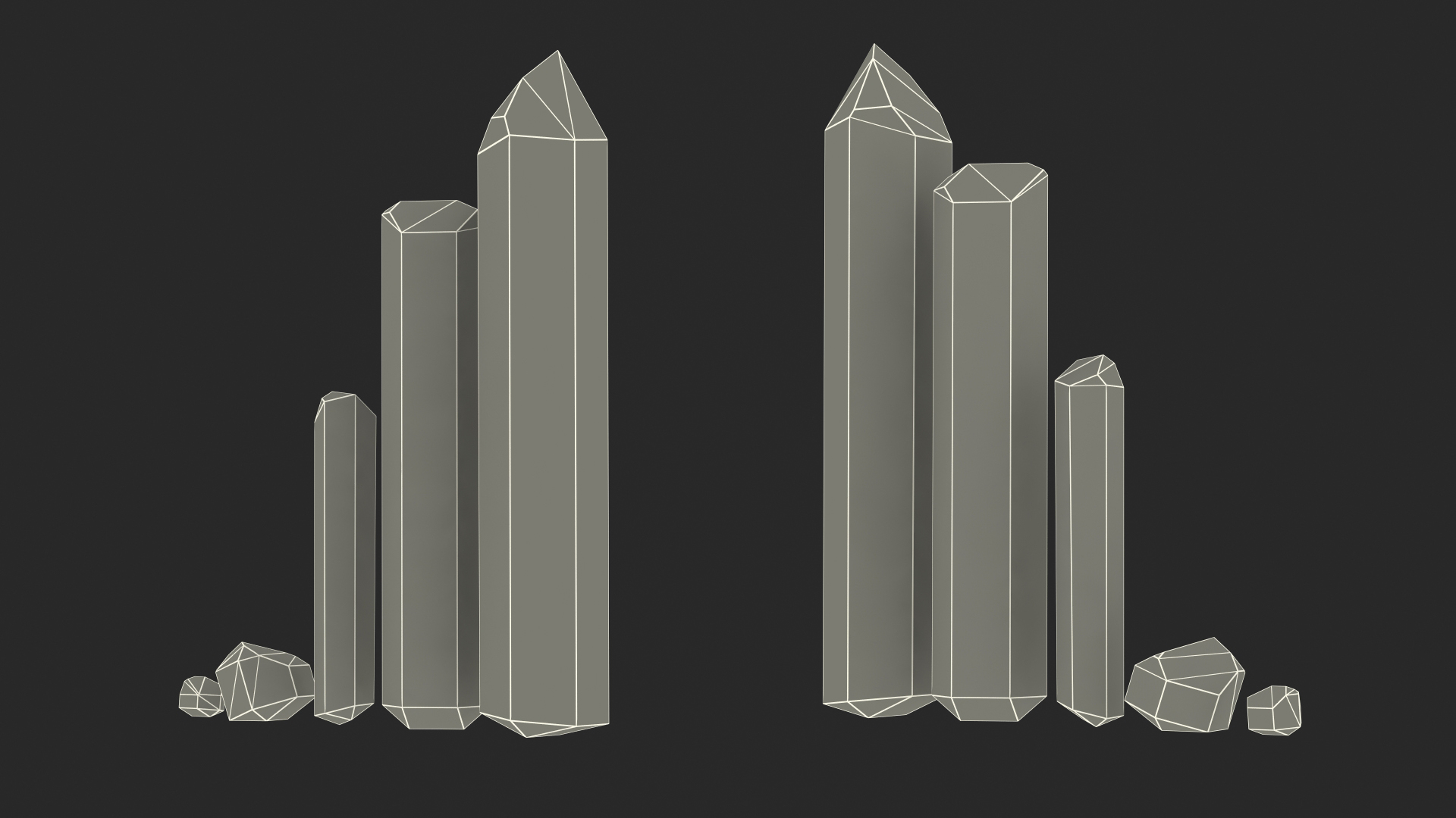 3D model Different Types of Quartz