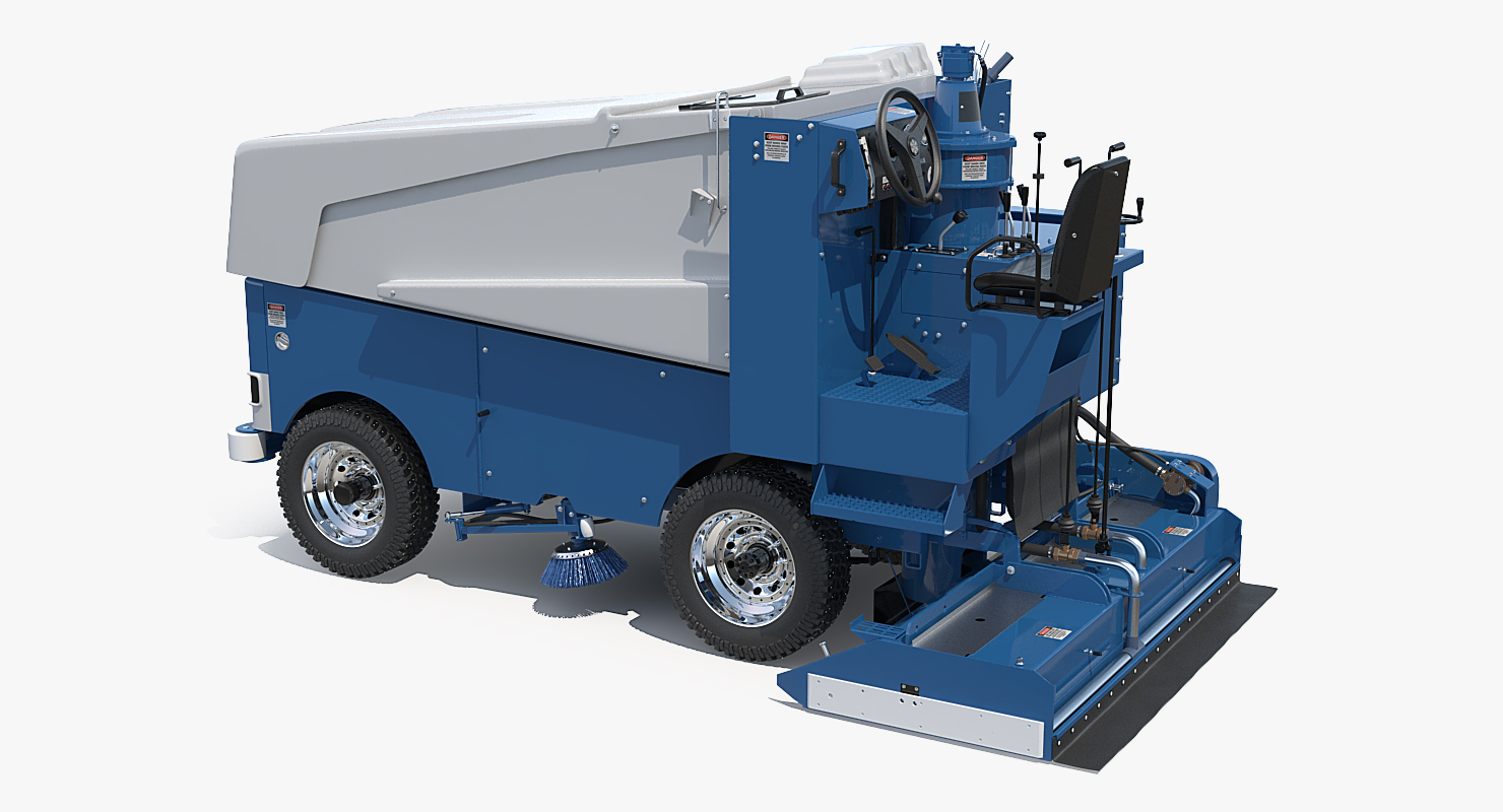 Electric Ice Resurfacer Machine Zamboni 3D model