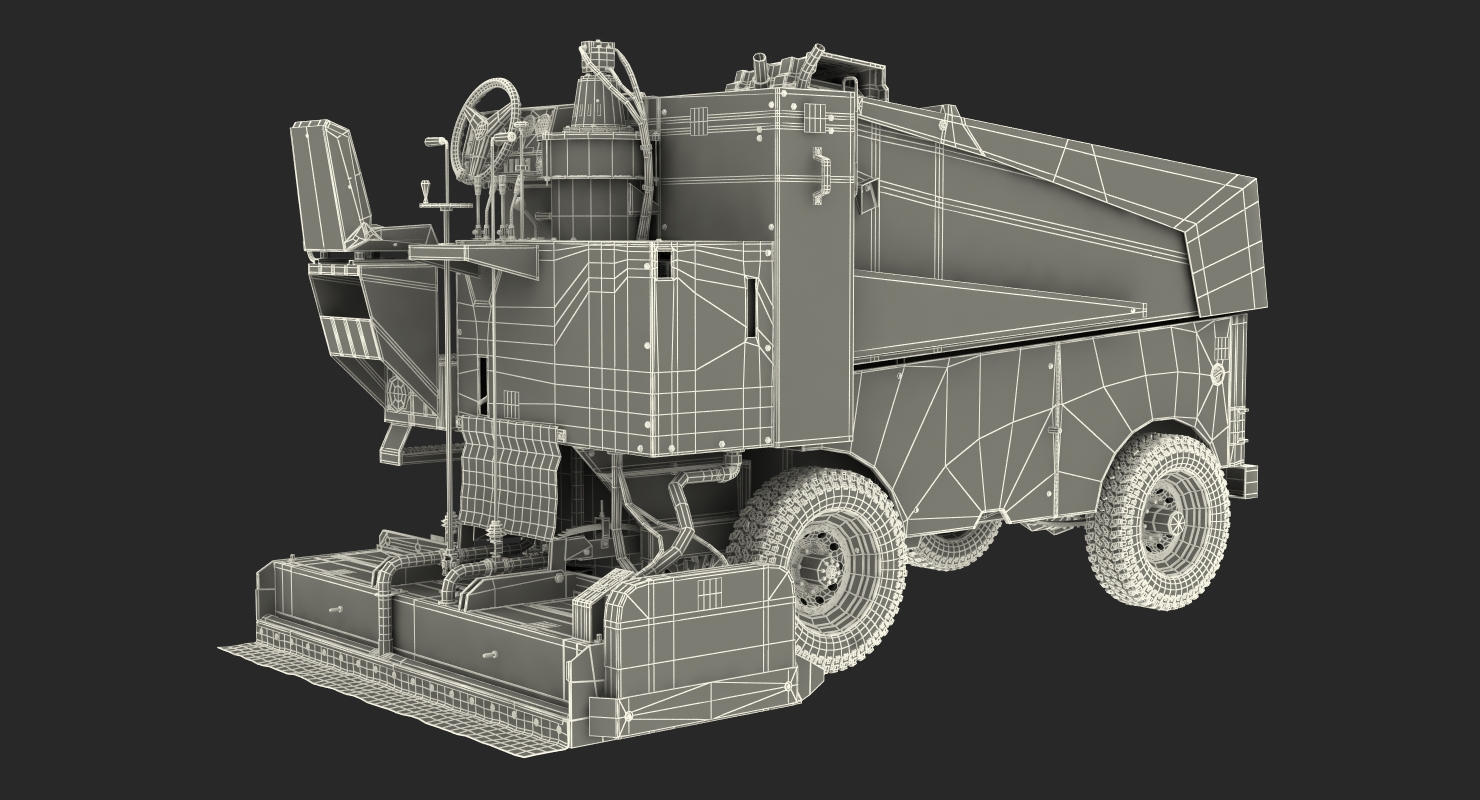 Electric Ice Resurfacer Machine Zamboni 3D model