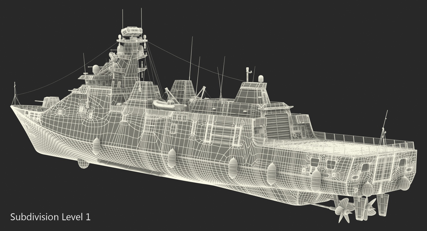 3D model Sigma Class Indonesian Frigate