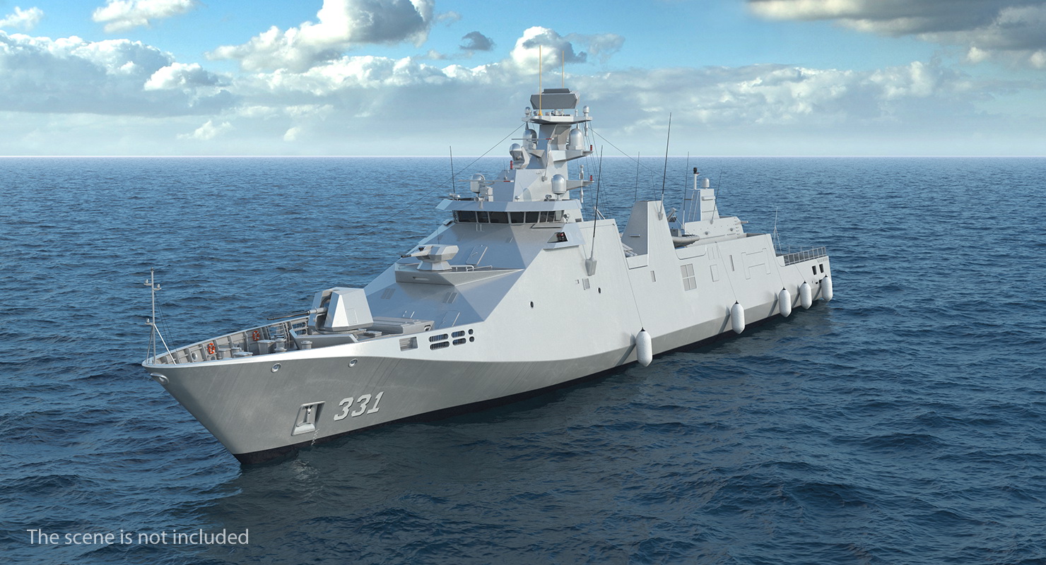 3D model Sigma Class Indonesian Frigate