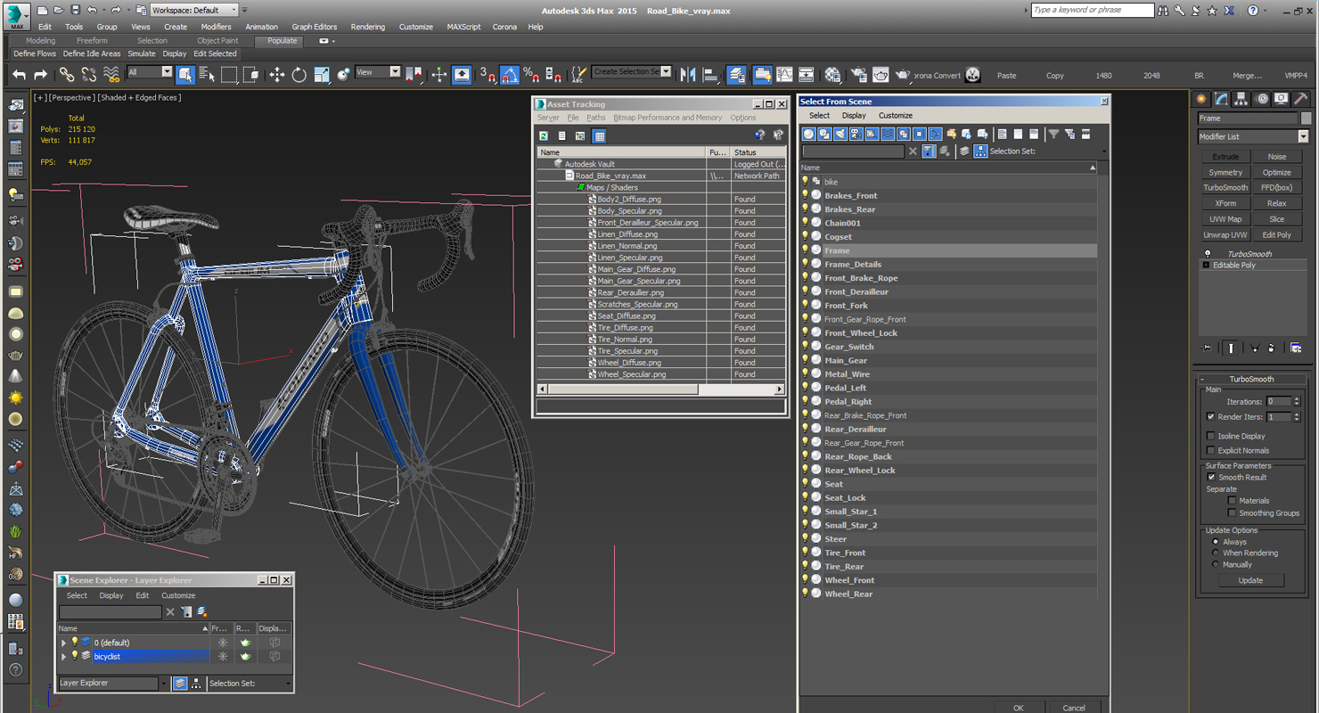 Road Bike 3D model