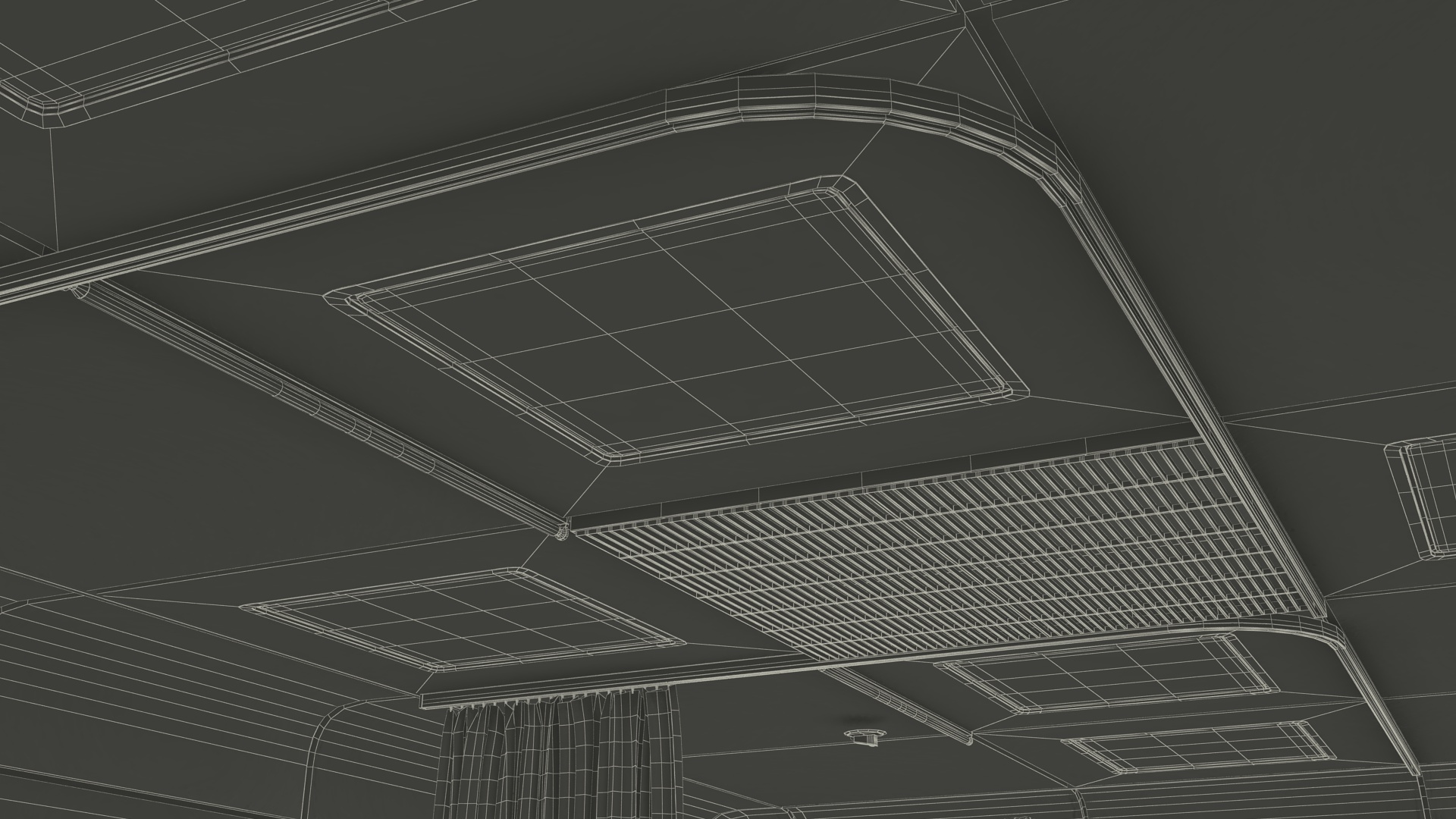 3D Modern Intensive Care Hospital Ward with Patient model