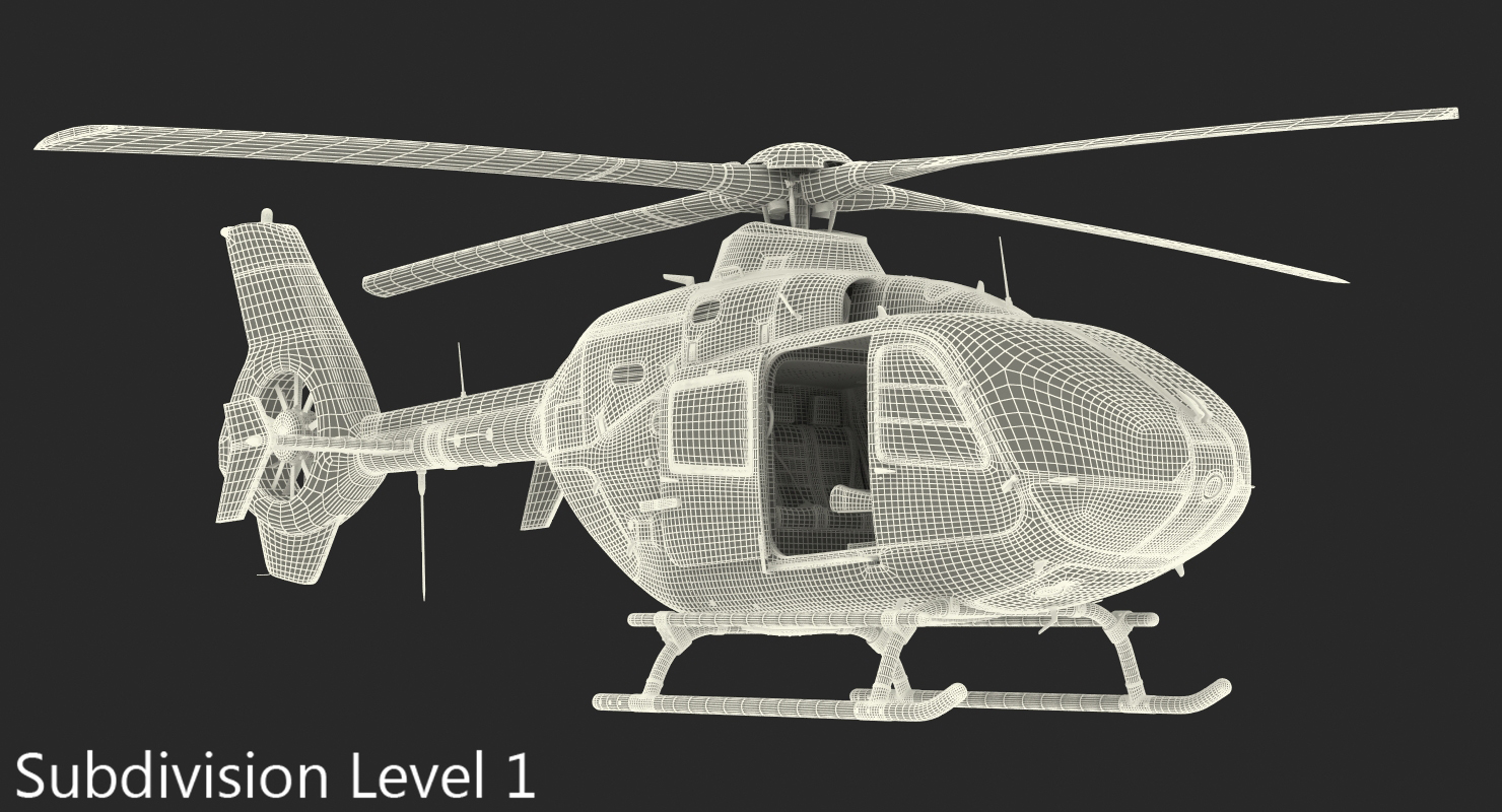 3D model Medical Air Assistance Eurocopter EC 135