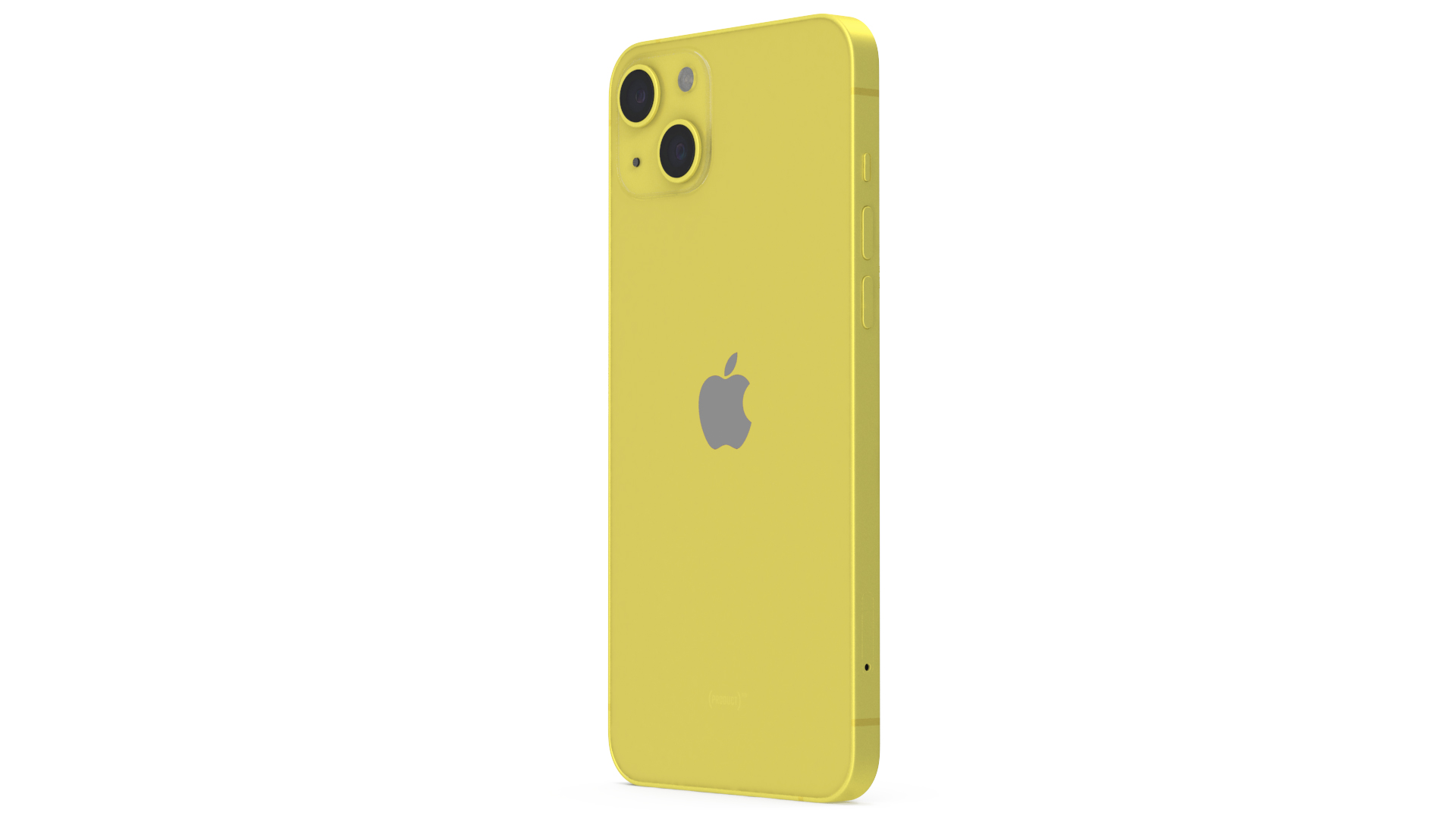 3D iPhone 14 Plus Yellow