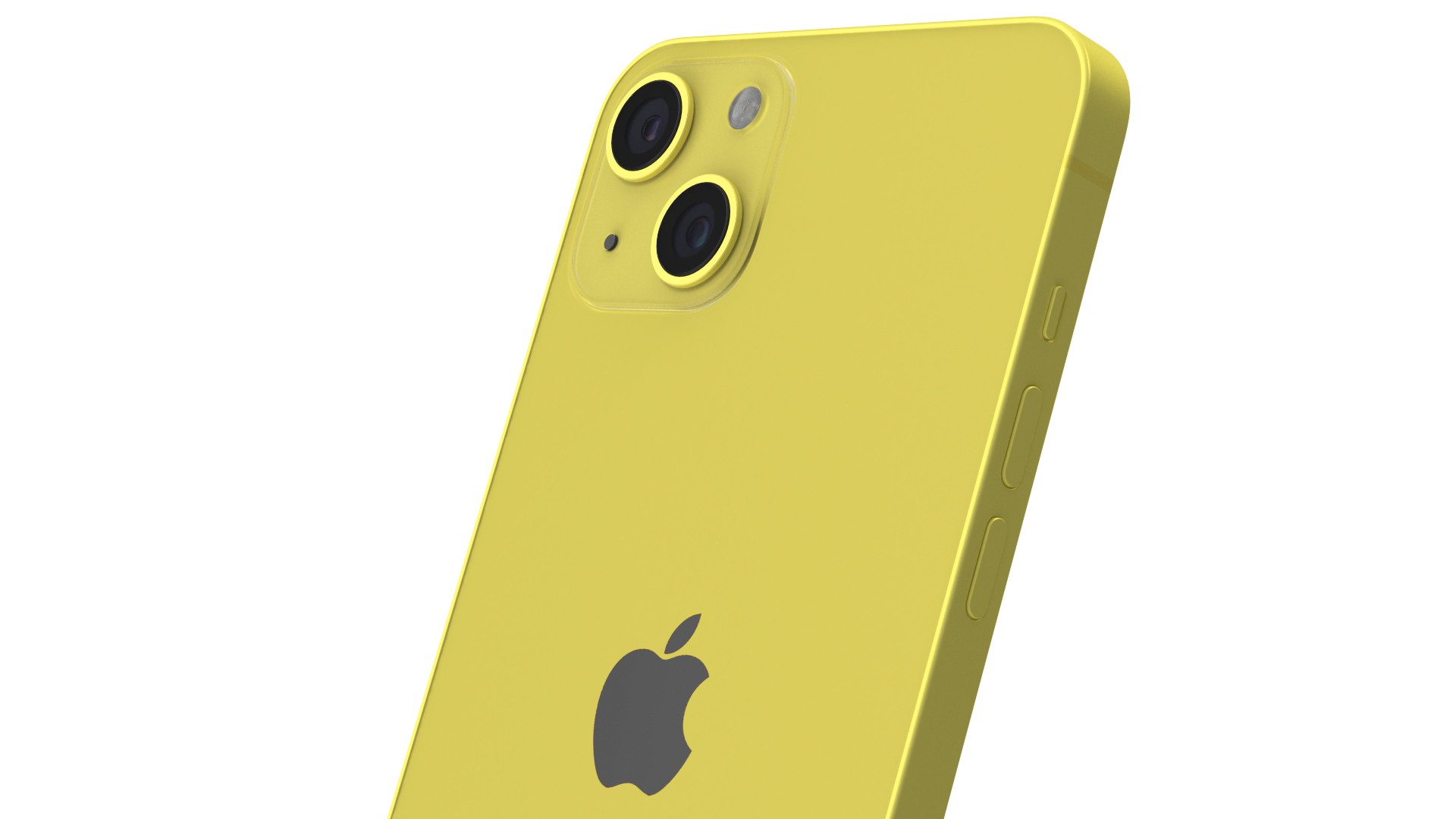 3D iPhone 14 Plus Yellow