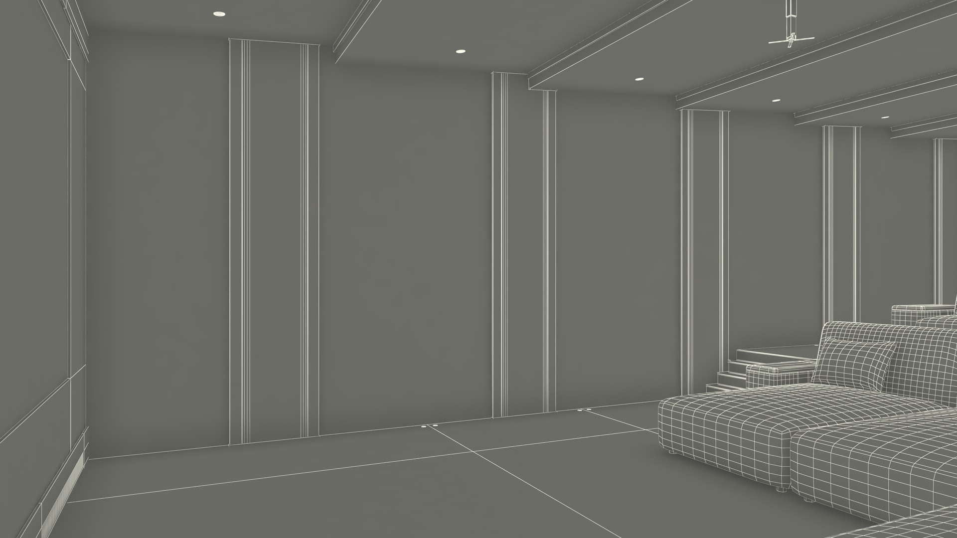 3D model Home Cinema Interior