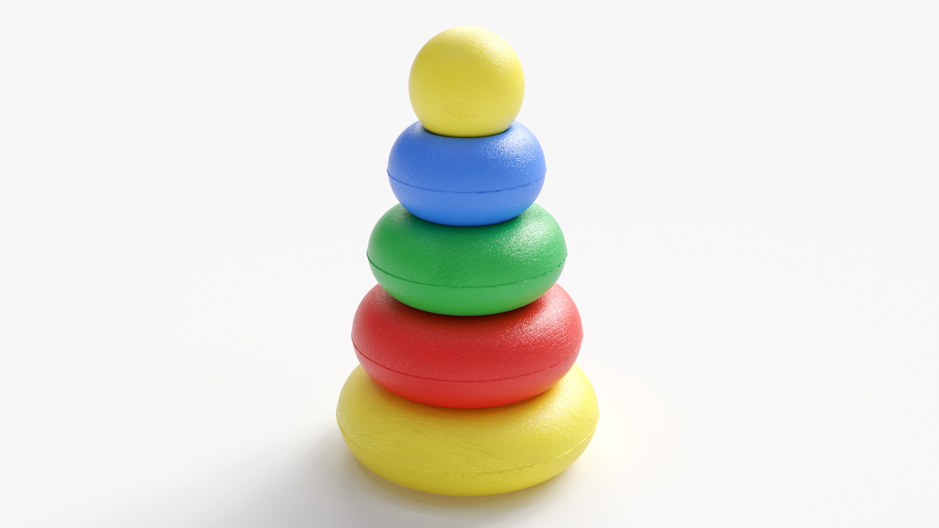 Round Pyramid Toy 3D