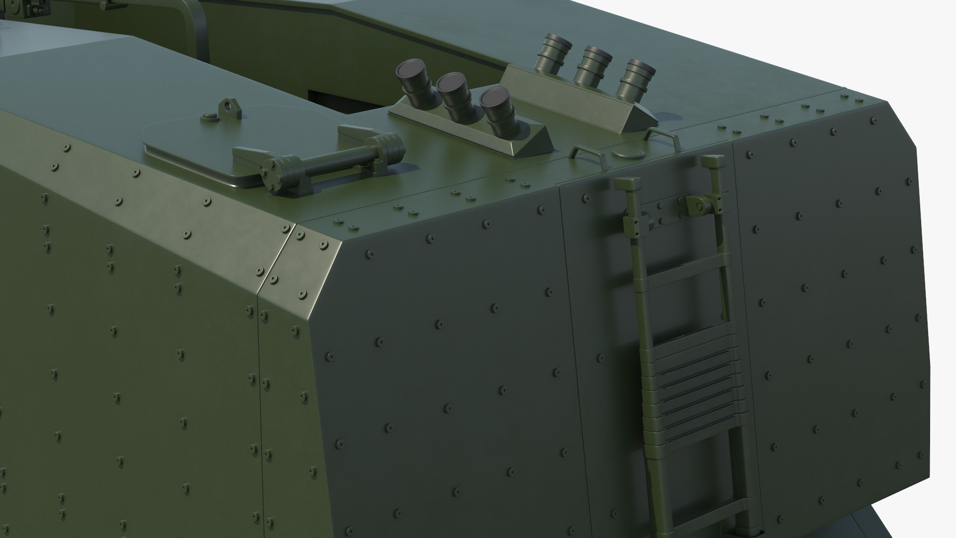 3D Military Howitzer Morana Green Rigged for Cinema 4D