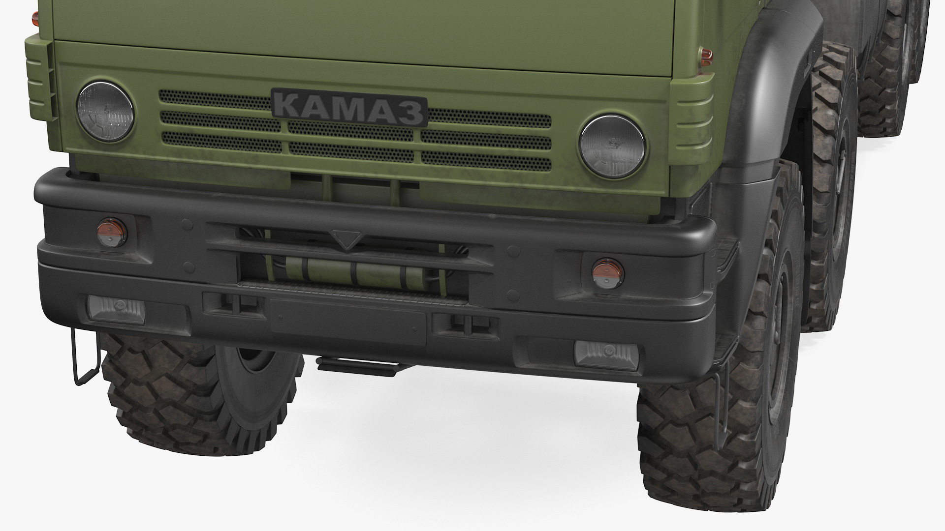 Kamaz 6350 8x8 Military Truck Chassis Rigged 3D model