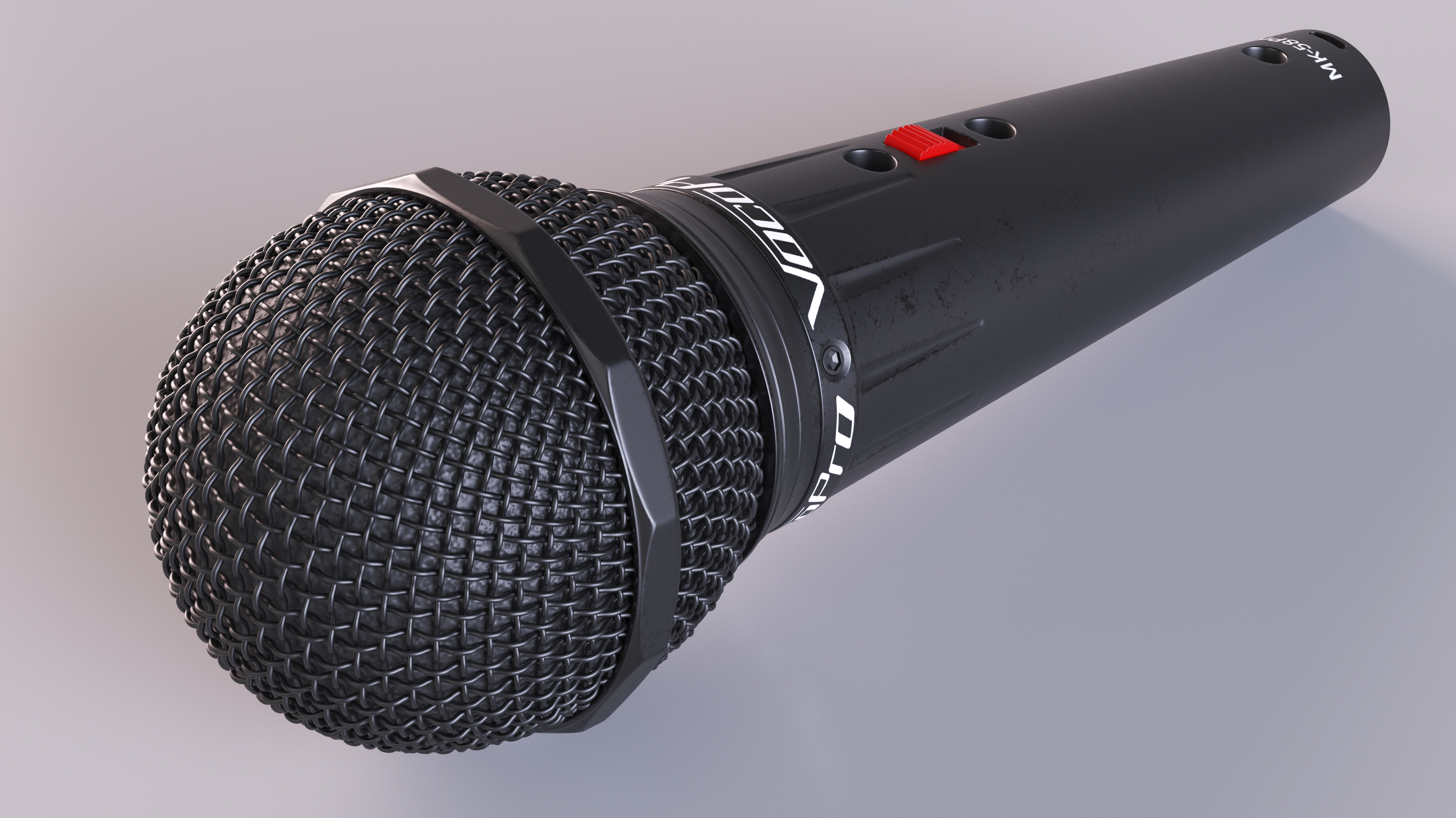 3D Professional Vocal Microphone VOCOPRO Black model