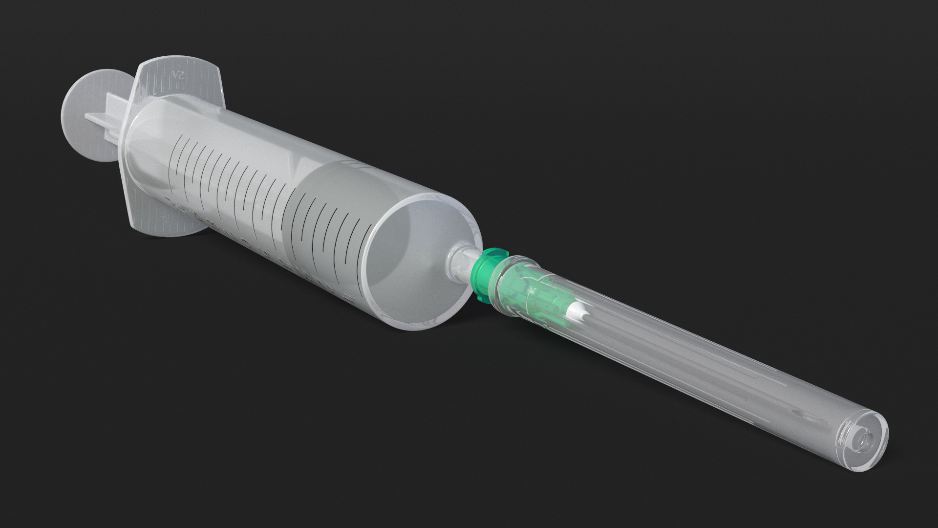 Medical Syringe 10ml Set 3D model