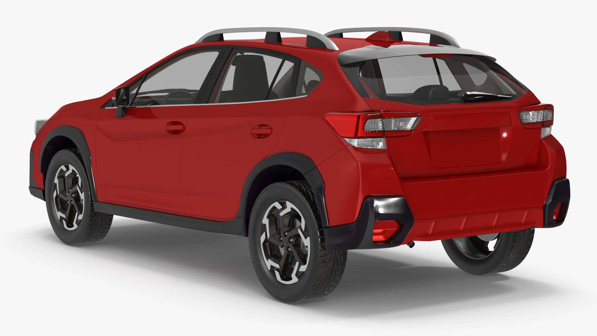 Compact Crossover Simple Interior Red 3D