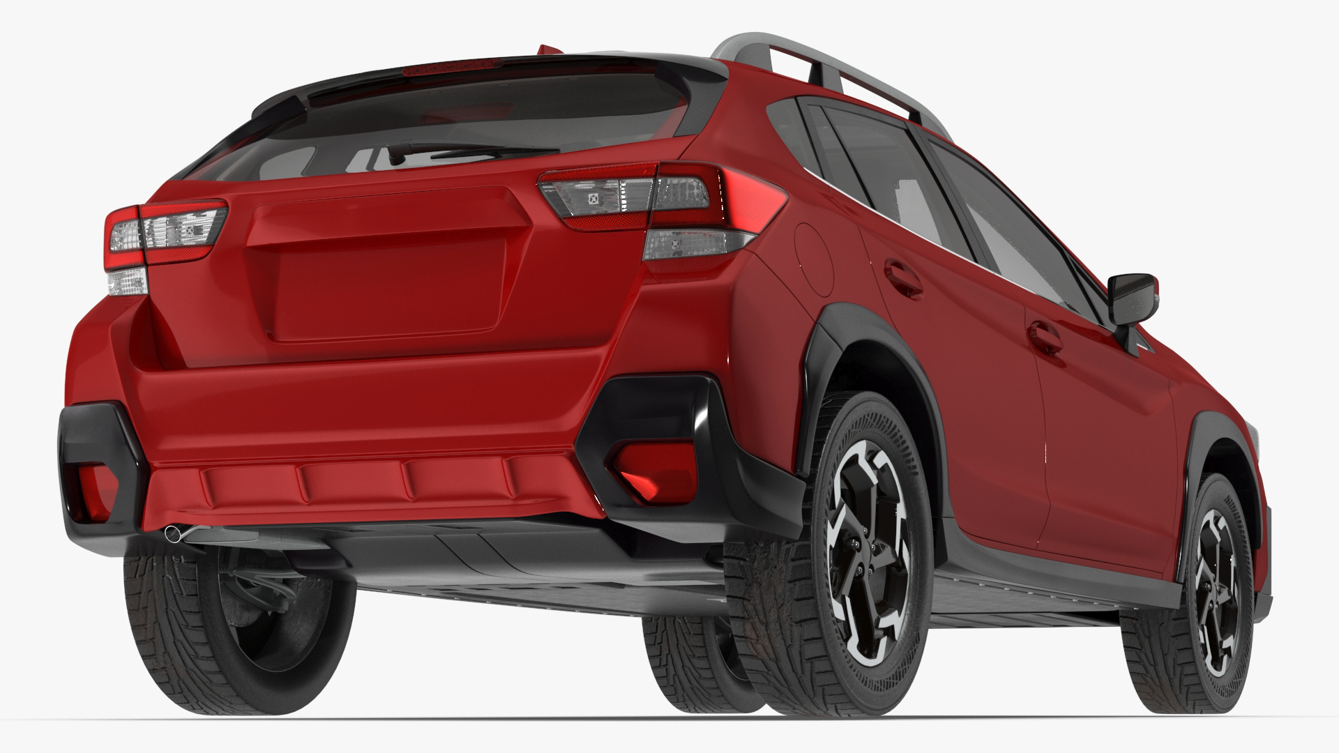 Compact Crossover Simple Interior Red 3D