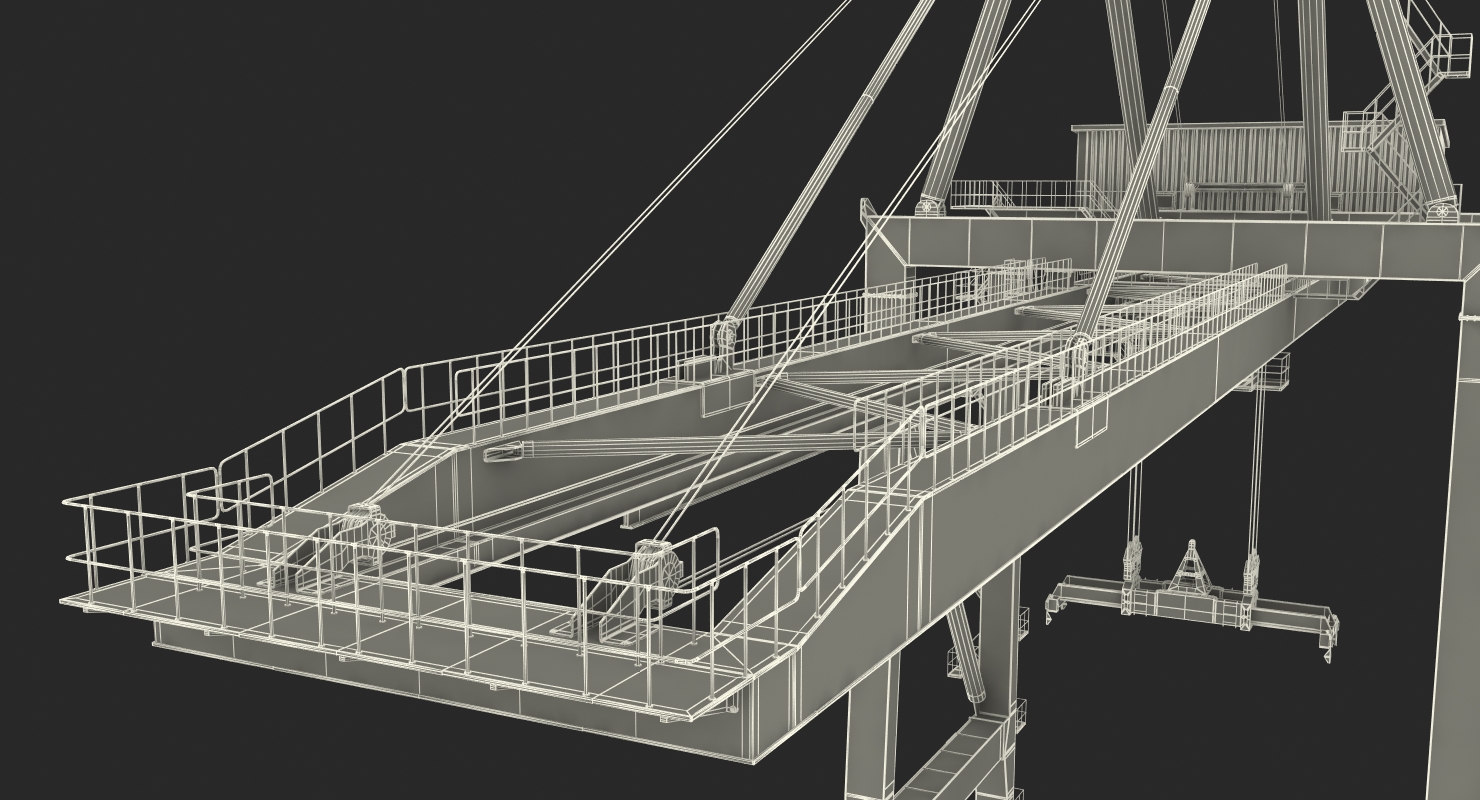 Quayside Container Crane 3D model