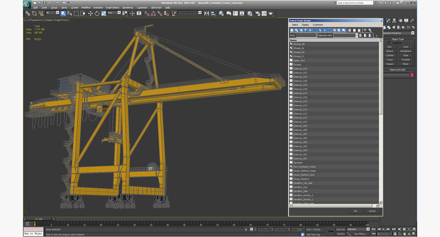 Quayside Container Crane 3D model