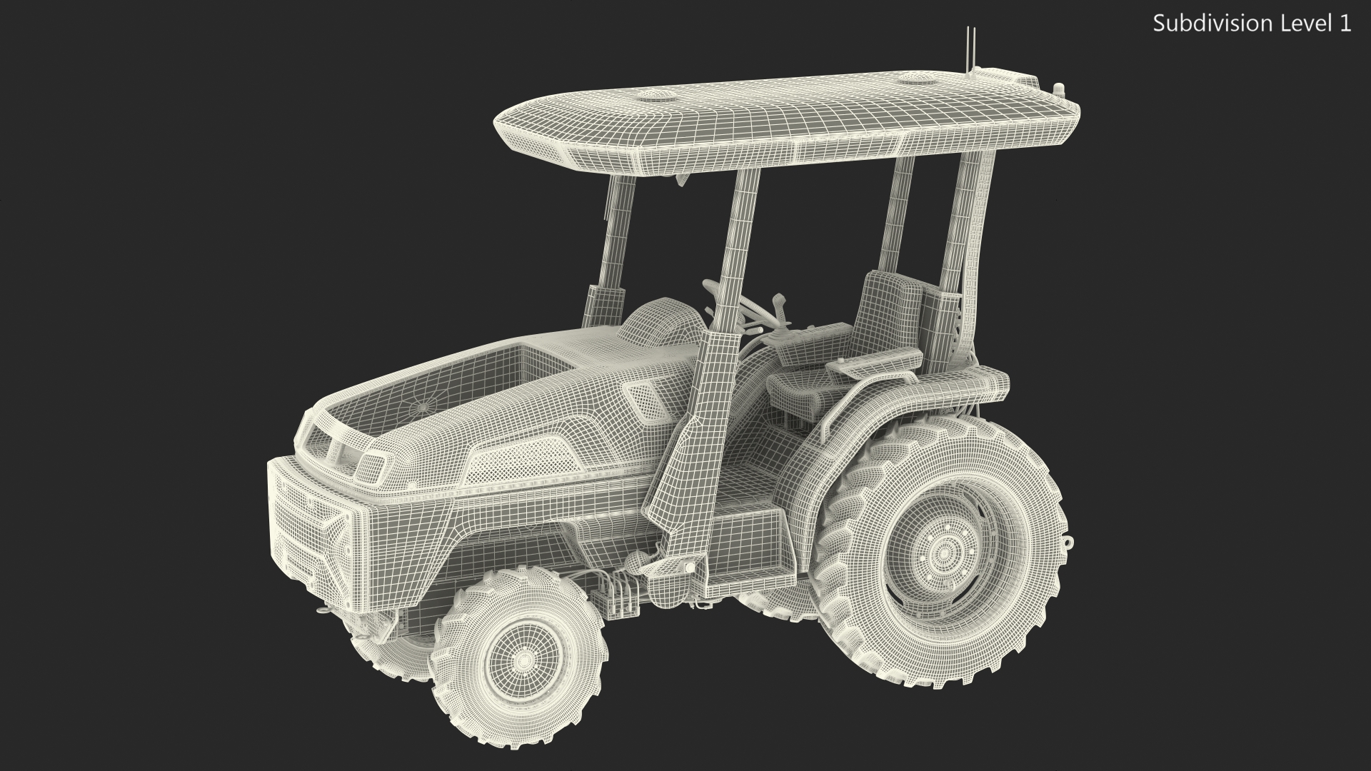 3D model Monarch MK V Electric Tractor Dusty