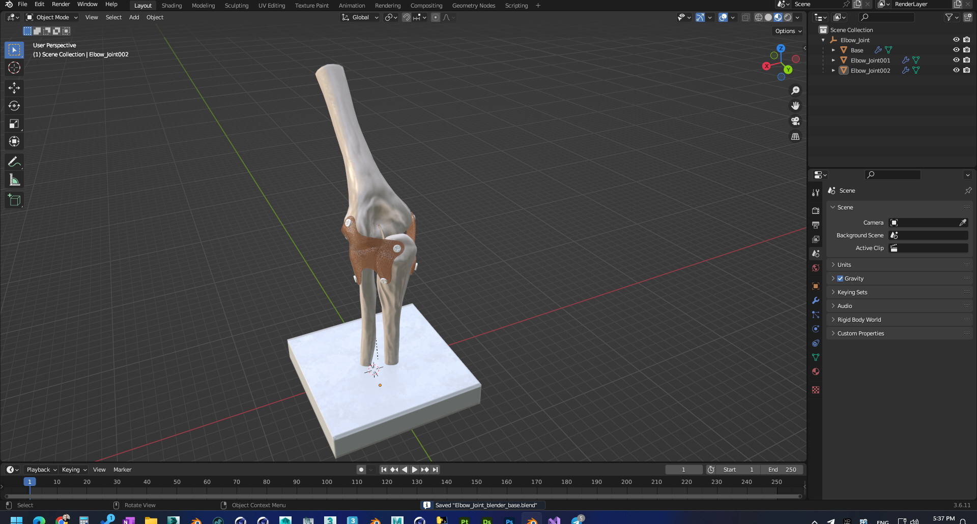 3D Elbow Joint