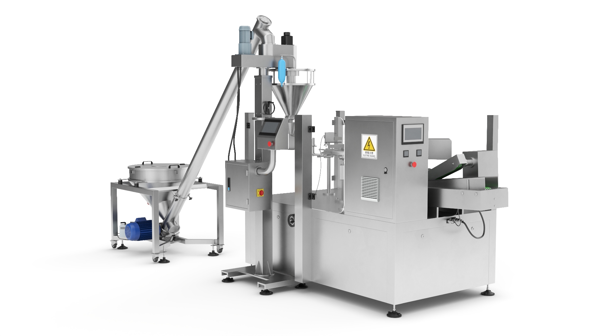 3D Premade Pouch Packaging Machine Powder model