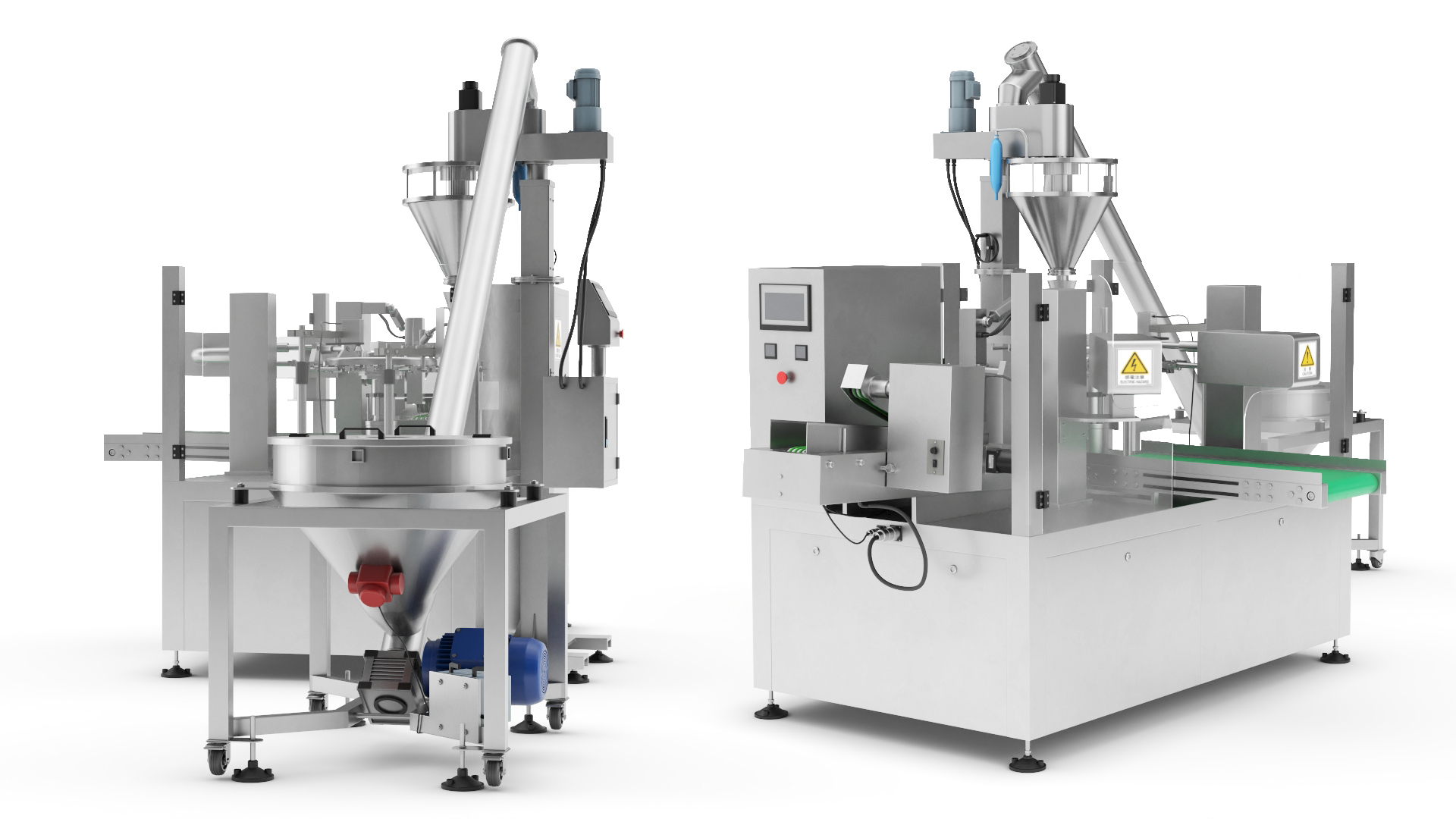 3D Premade Pouch Packaging Machine Powder model