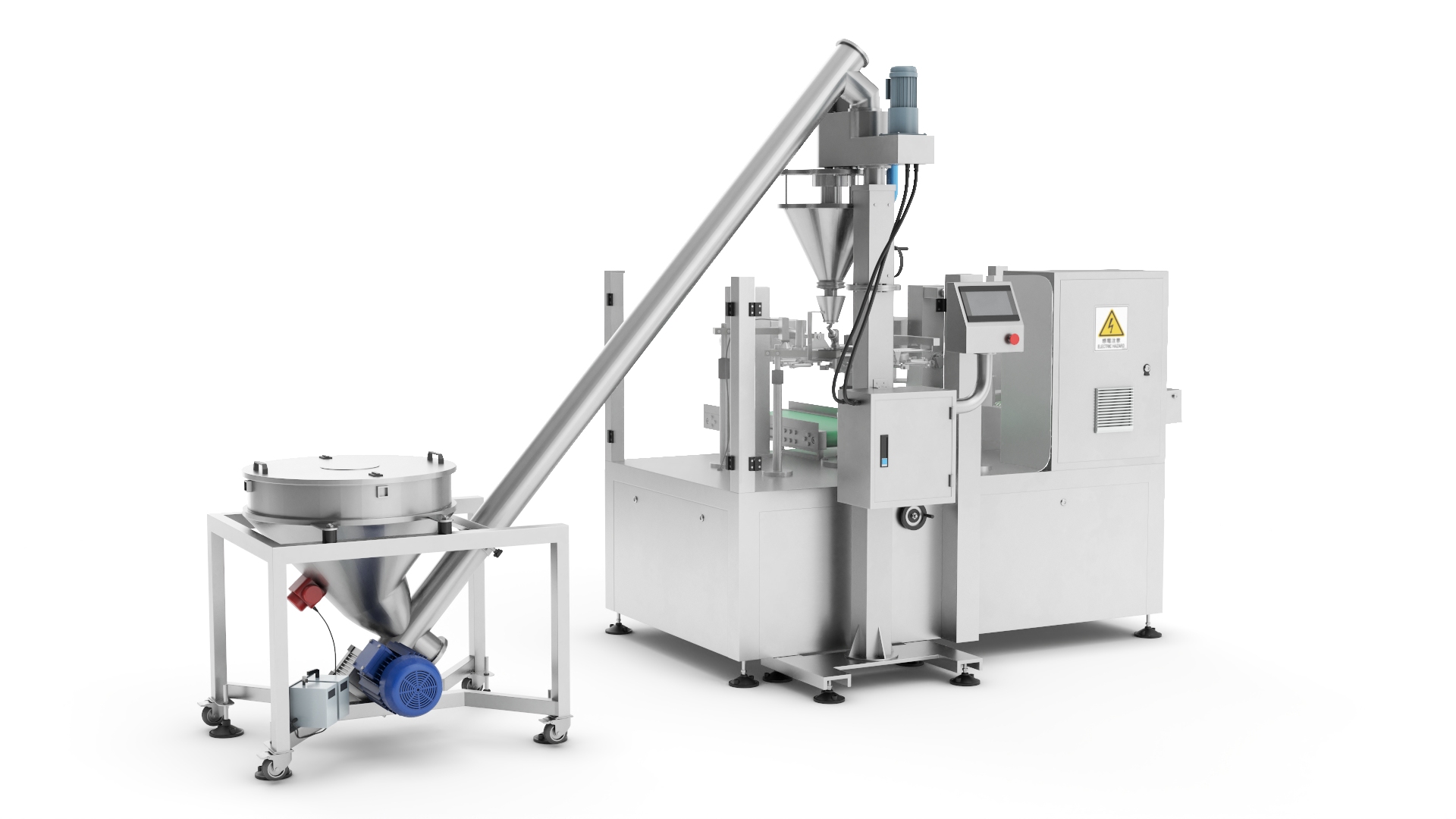 3D Premade Pouch Packaging Machine Powder model