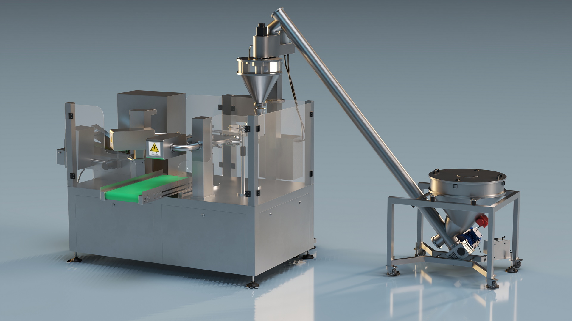 3D Premade Pouch Packaging Machine Powder model