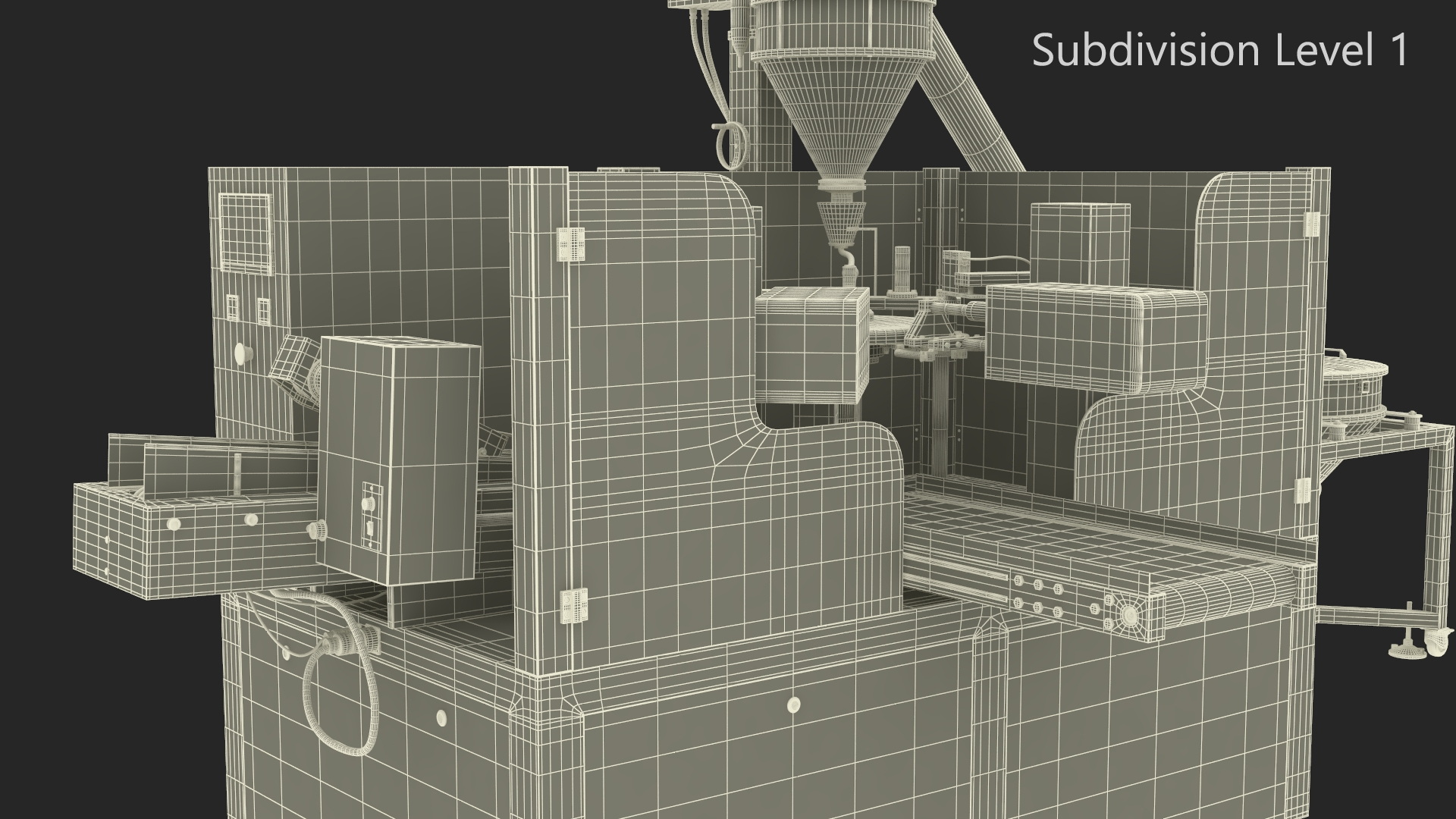 3D Premade Pouch Packaging Machine Powder model