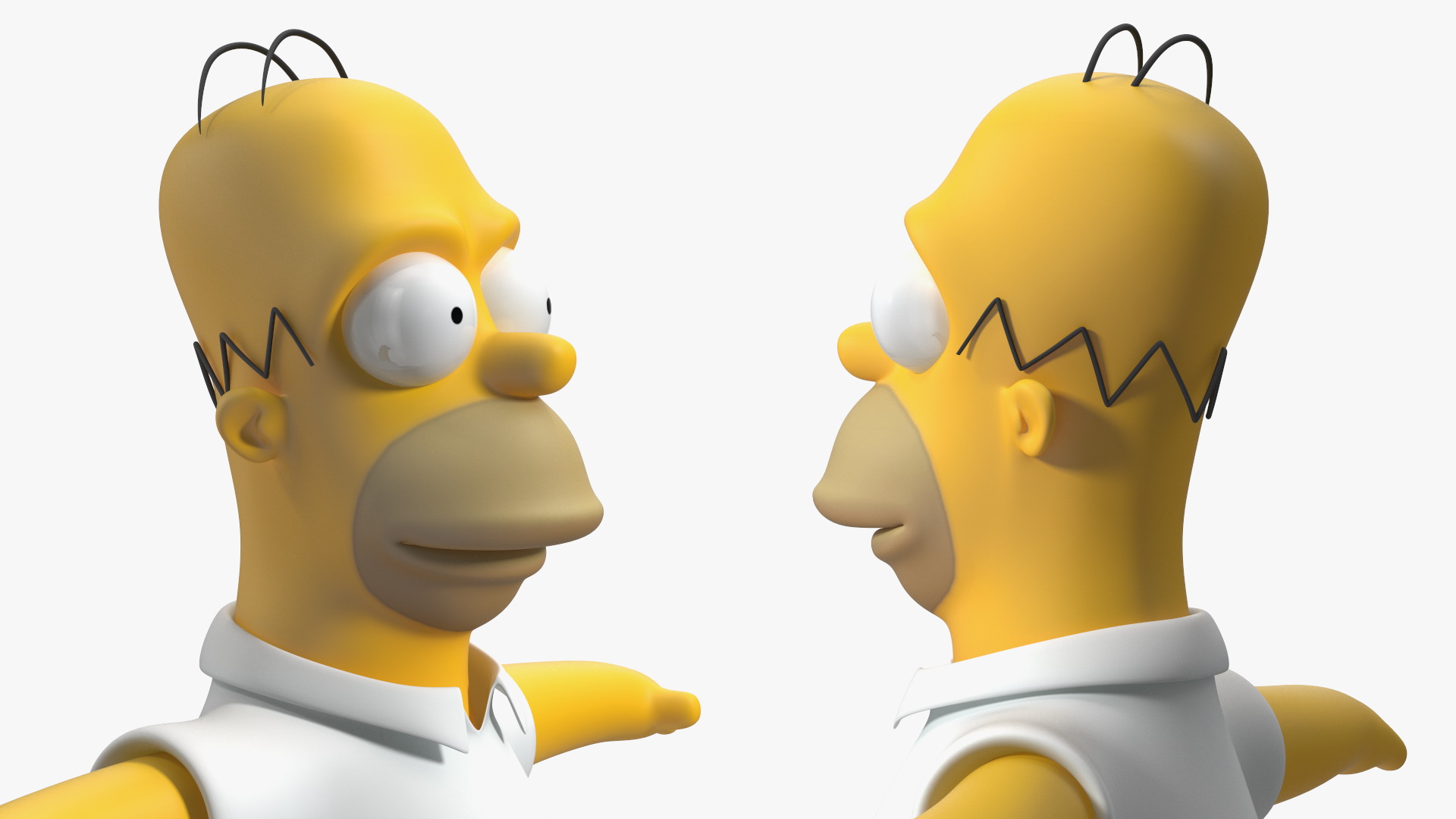 Homer Simpson Rigged for Cinema 4D 3D model