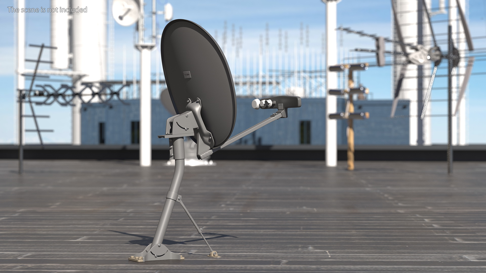 Home Satellite Dish Antenna 3D