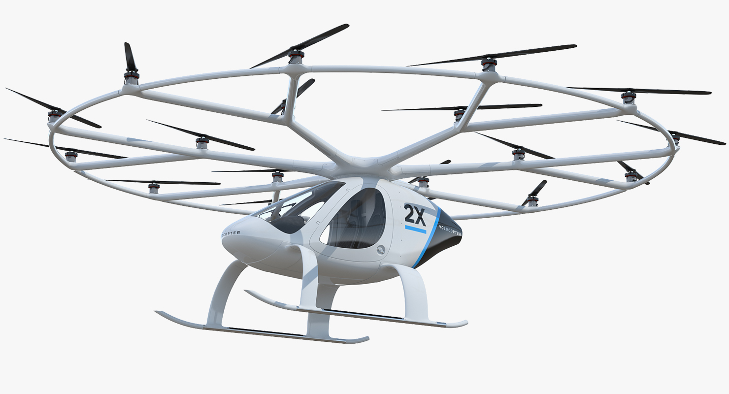 3D Volocopter 2X model