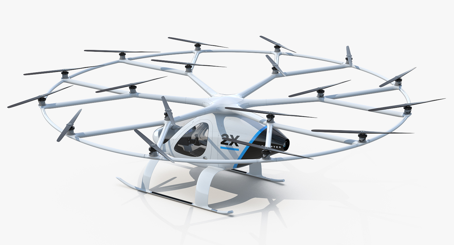 3D Volocopter 2X model