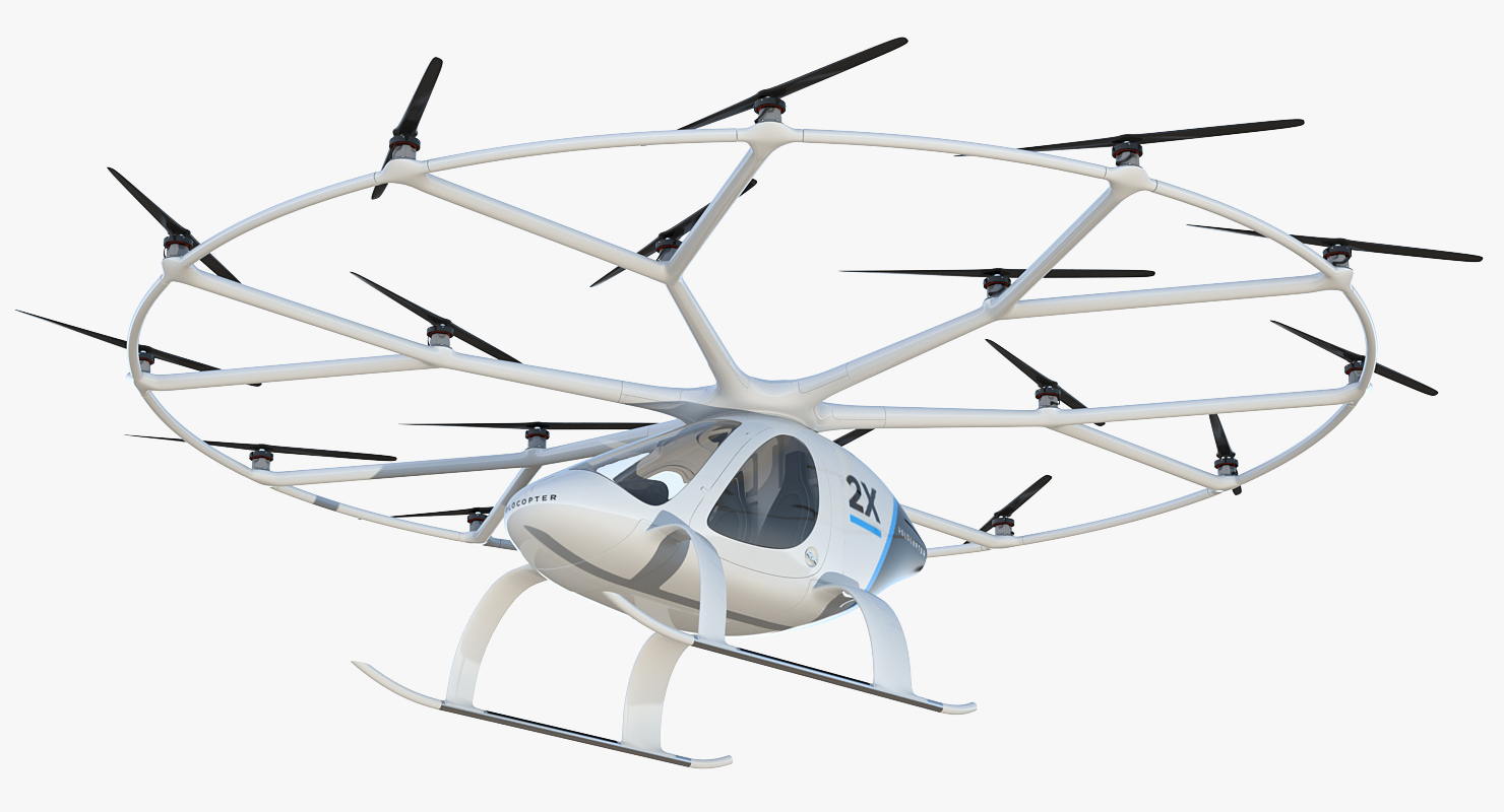 3D Volocopter 2X model