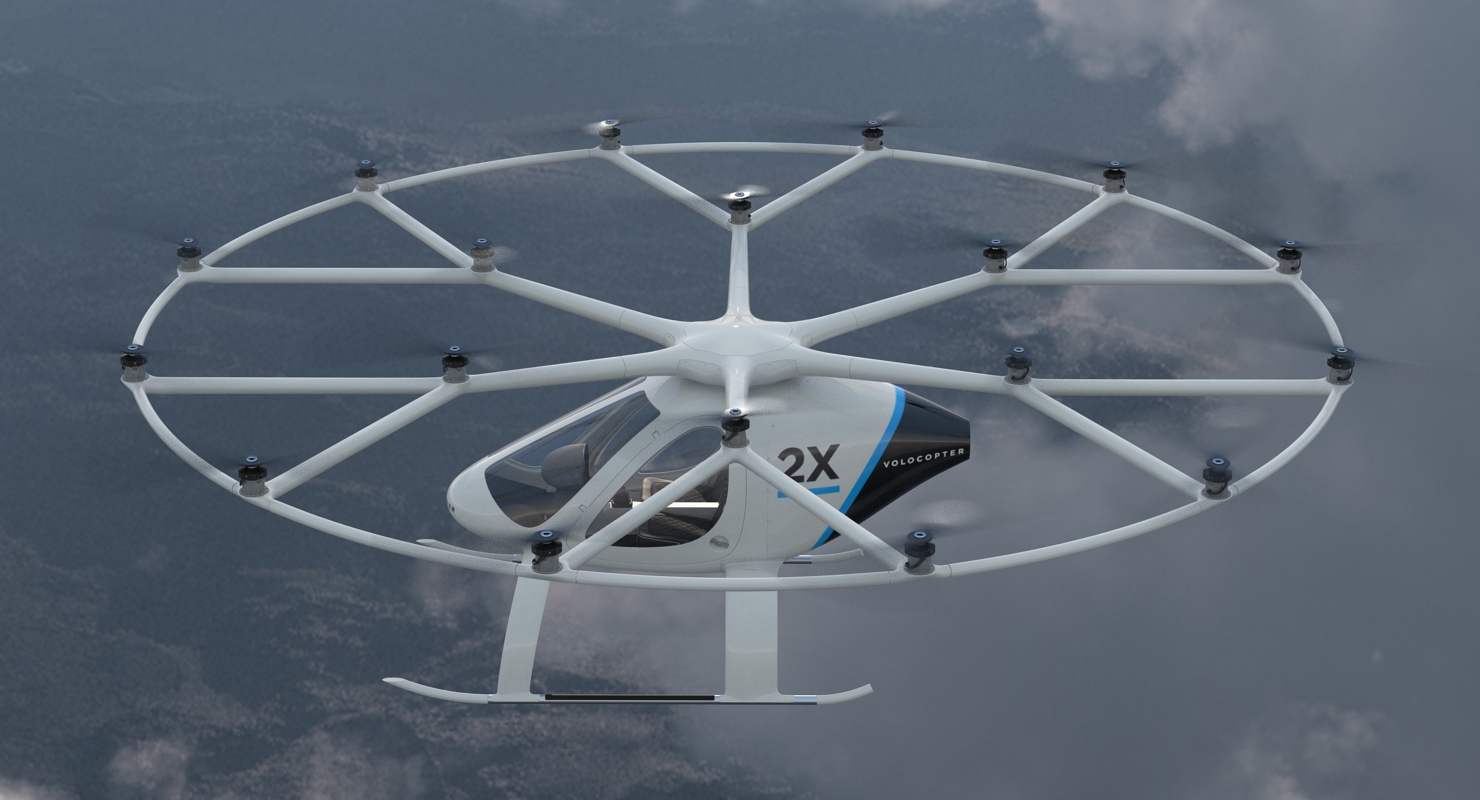 3D Volocopter 2X model