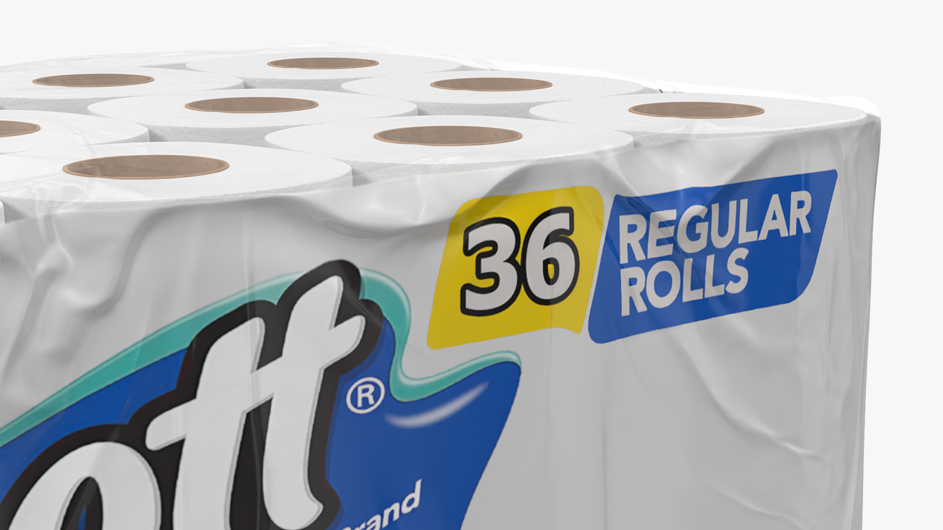 3D Scott Toilet Paper Roll 36 Pack