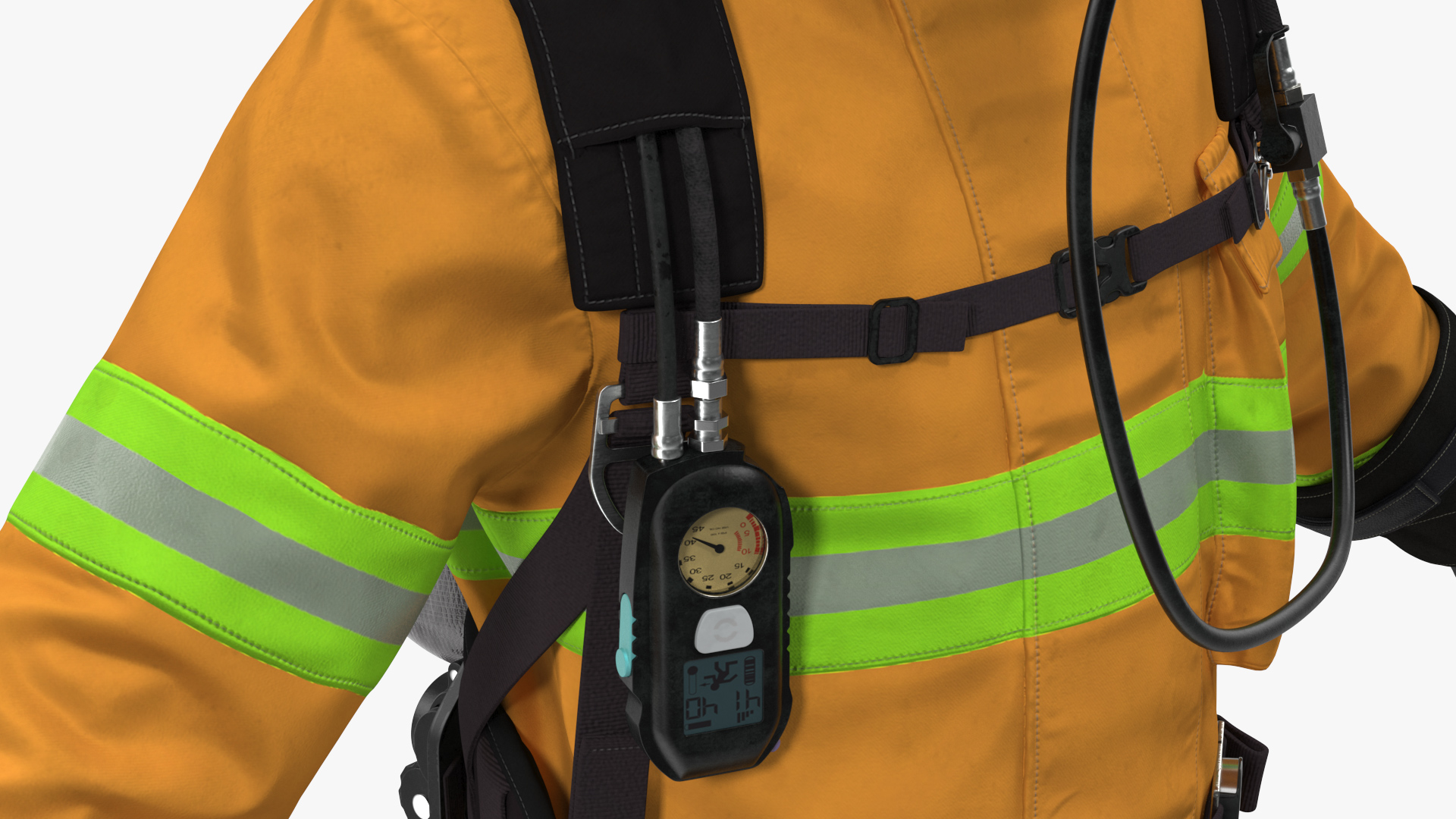 Firefighter Rescuer 3D model