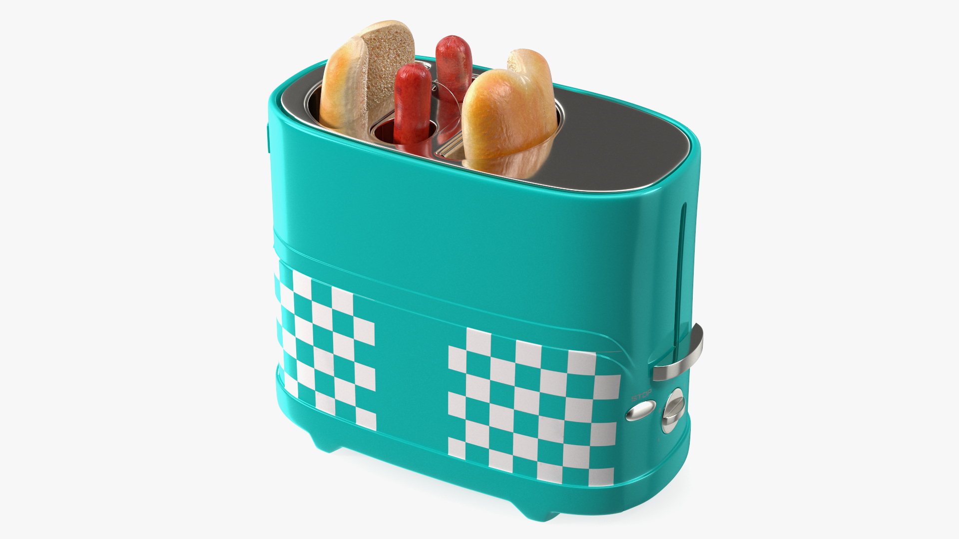 Toaster Carrying Hot Dog 3D model